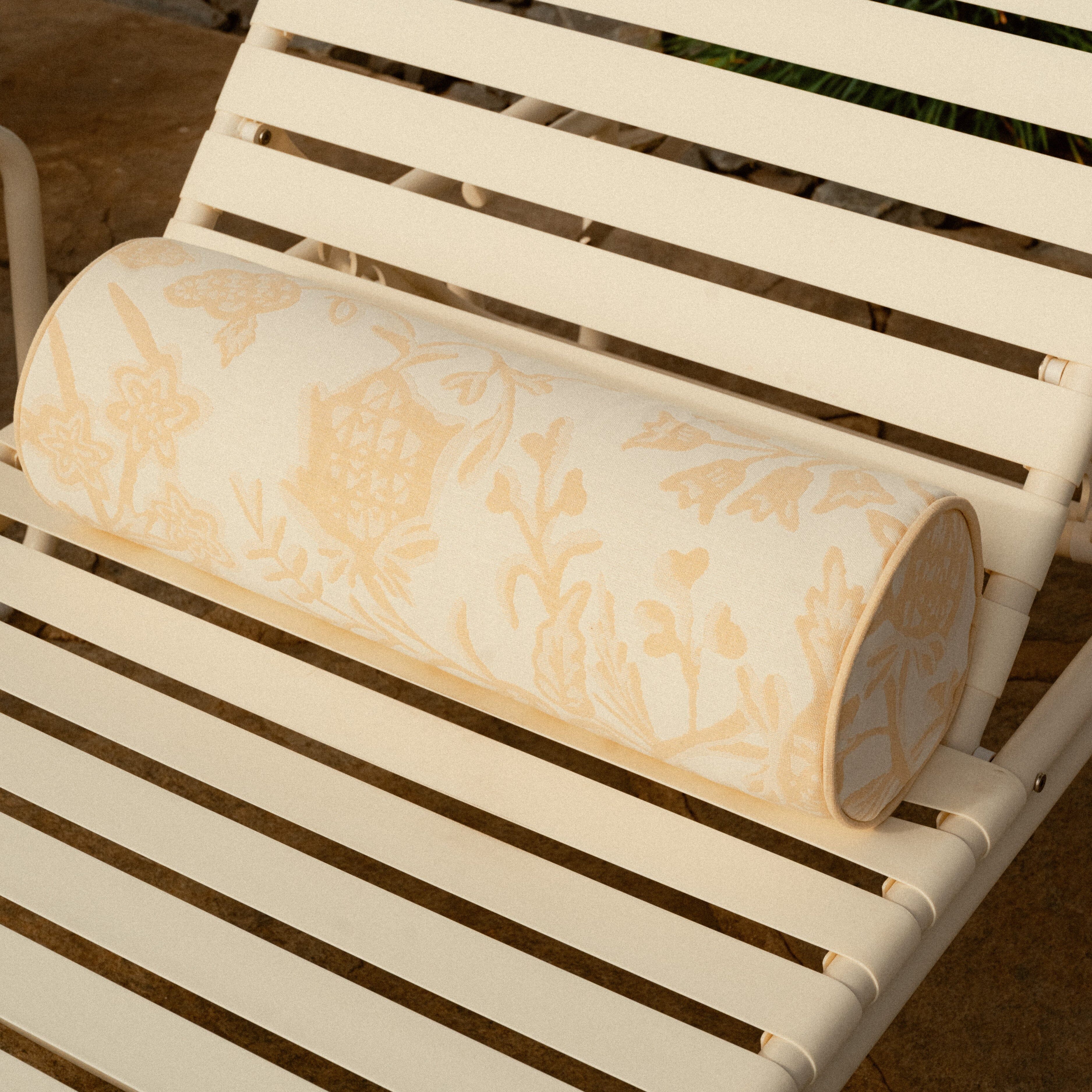 The Bolster Pillow - Hanalei Bay Natural Jacquard Bolster Pillow Business & Pleasure Co.