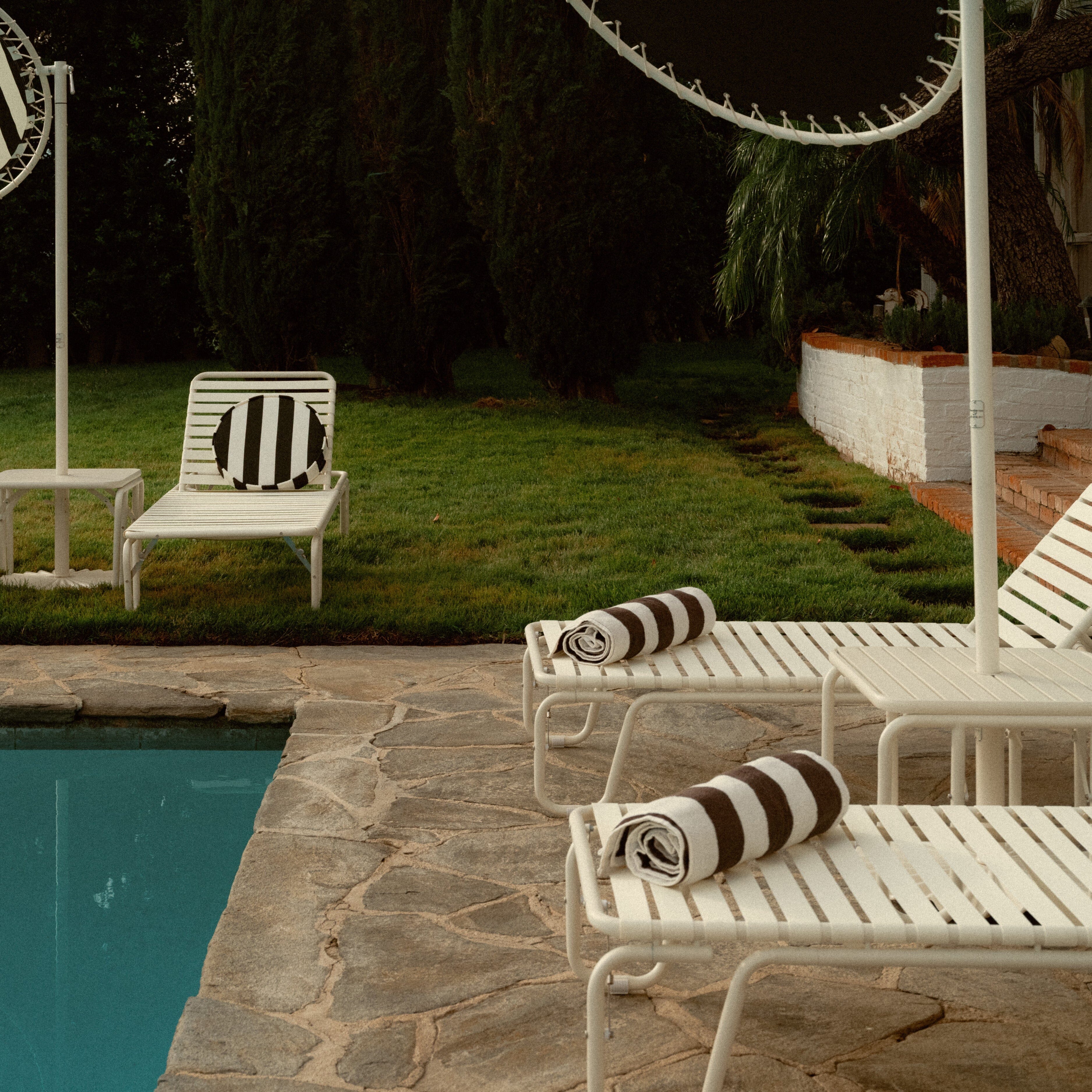 The Beach Towel Business & Pleasure Co. Crew Vintage Black Stripe