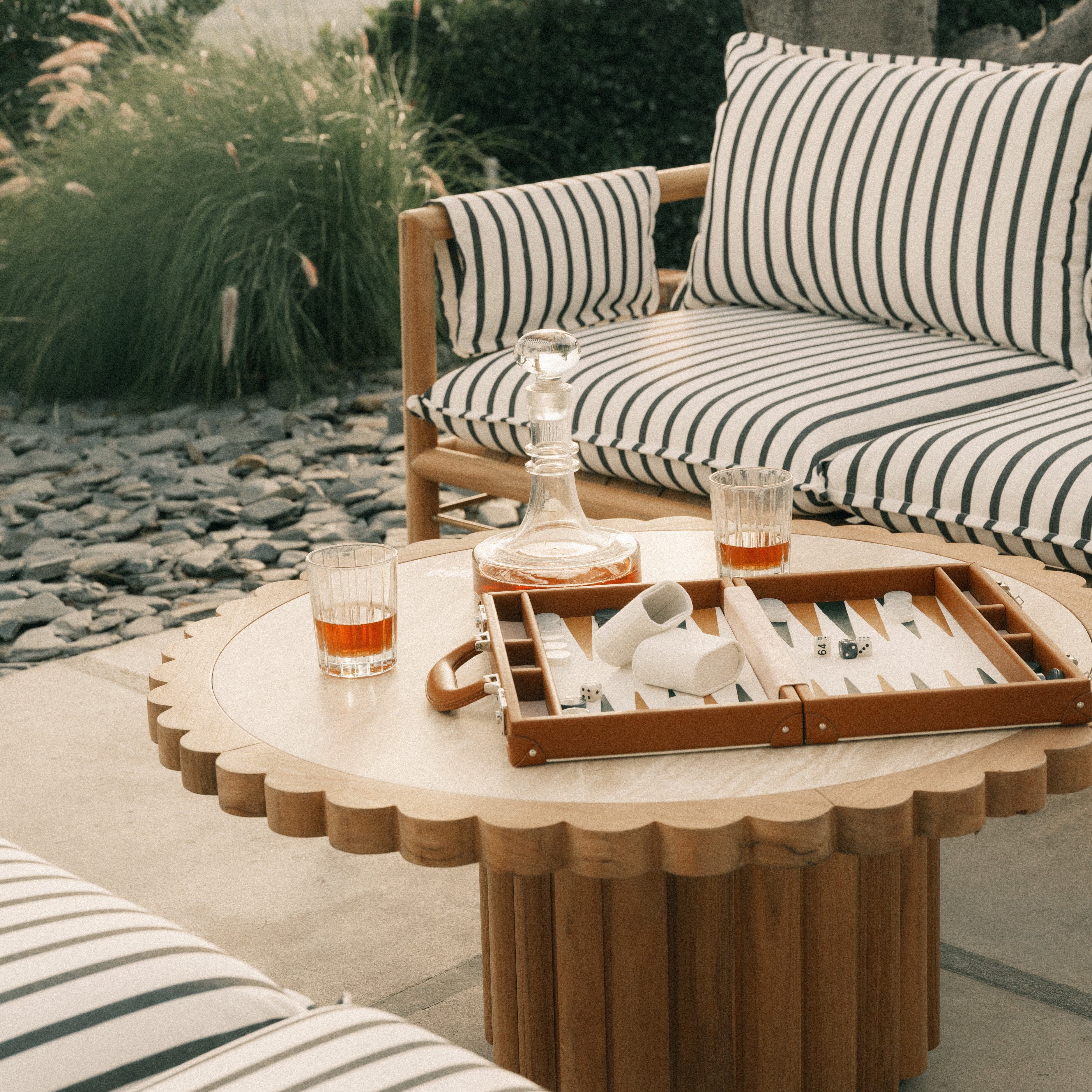 The Daisy Side Table - Teakwood Daisy Side Table Business & Pleasure Co.