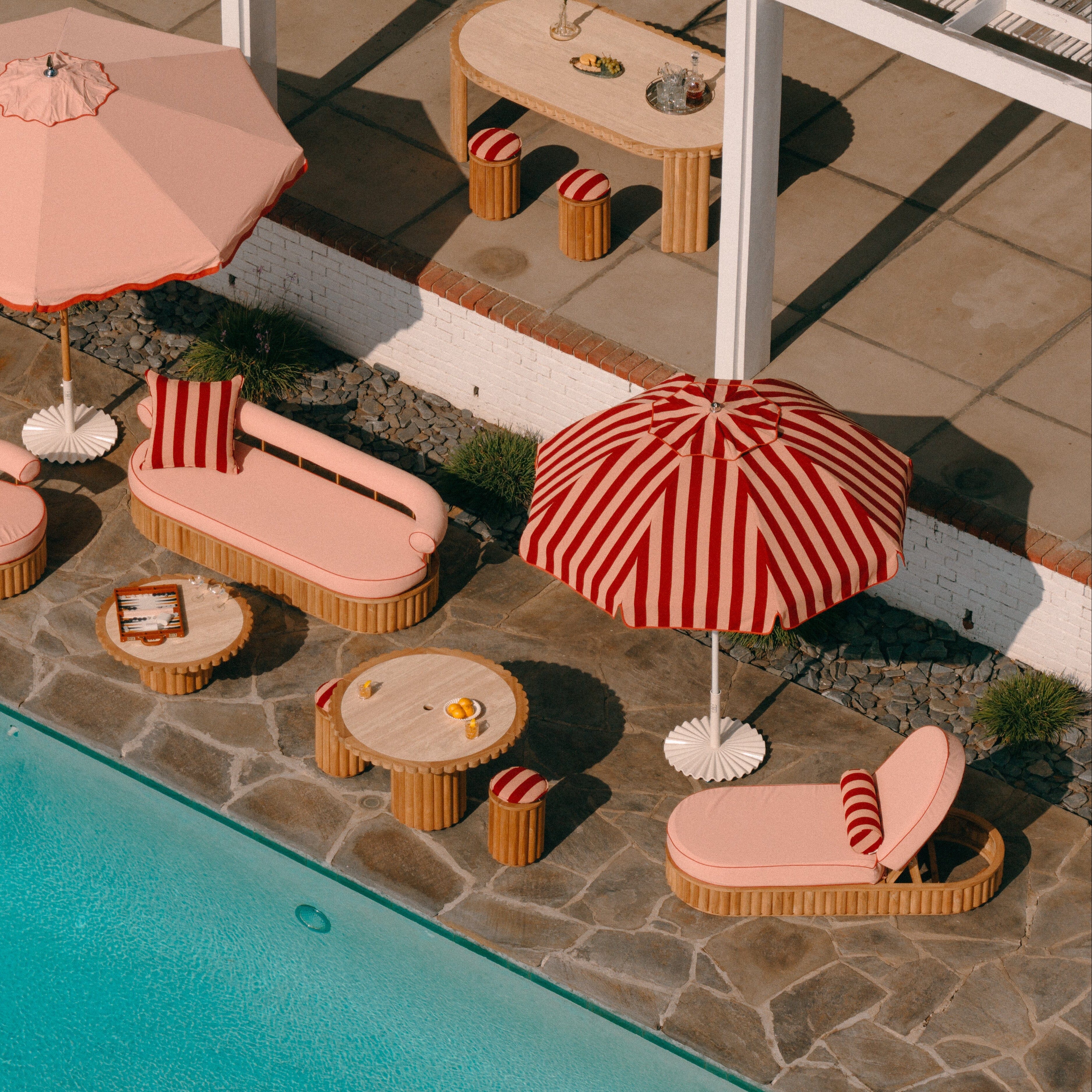 The Daisy Sun Lounger - Frame - Teakwood Daisy Sun Lounger Business & Pleasure Co.