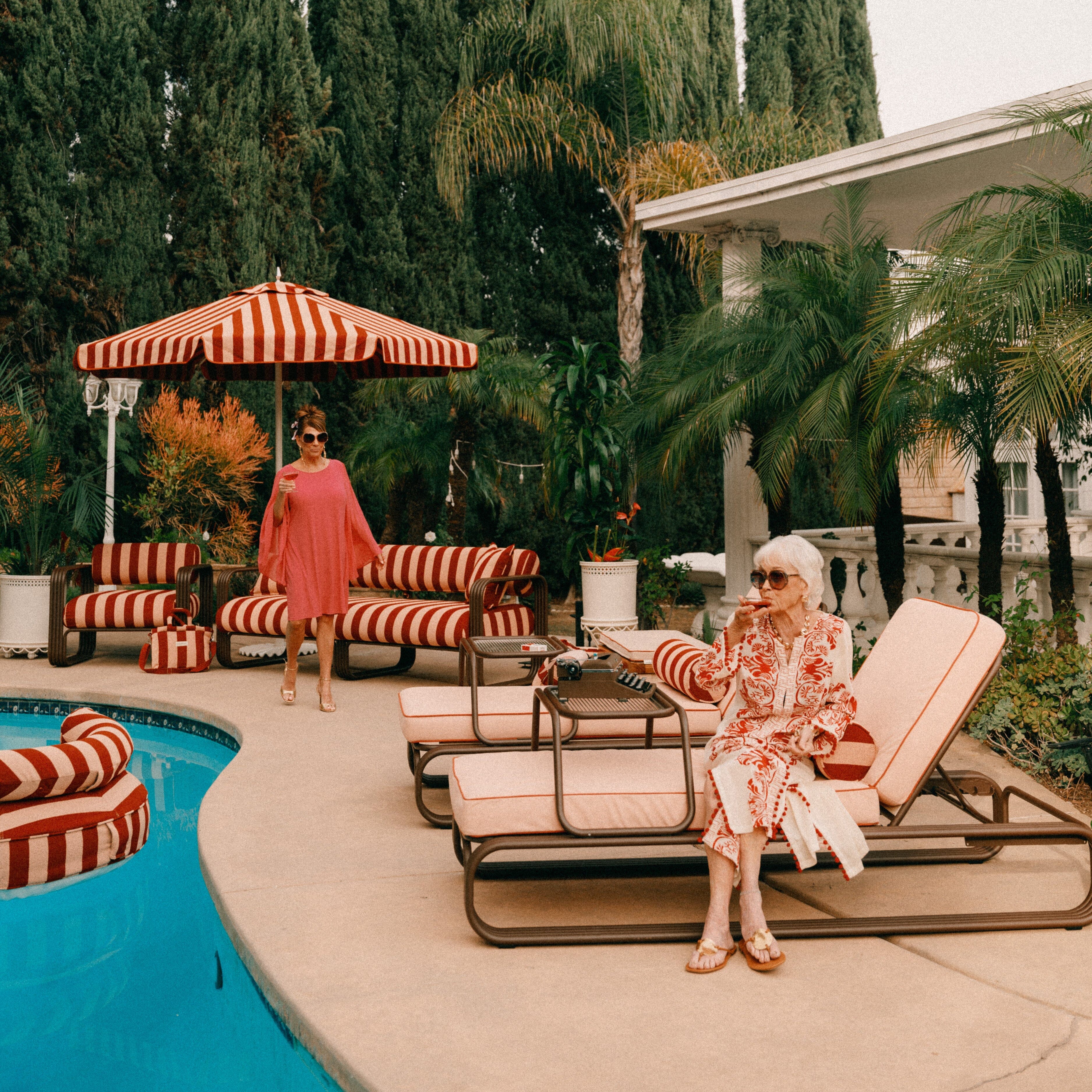 Contini Sun Lounger Kit - Merlot & Rivie Pink Contini Sun Lounger Kit Business & Pleasure Co.