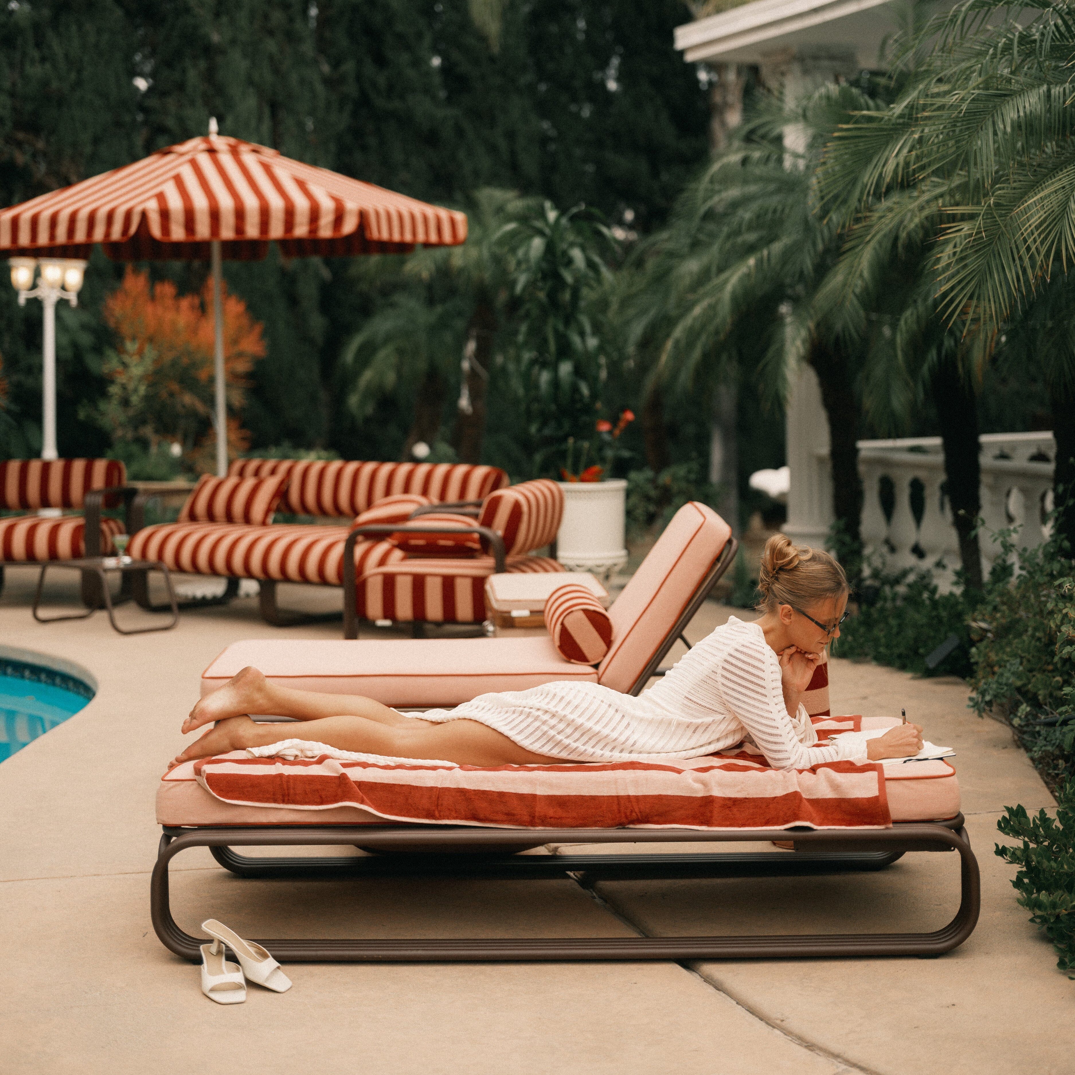 The Contini Sun Lounger - Frame - Merlot Contini Sun Lounger Business & Pleasure Co.