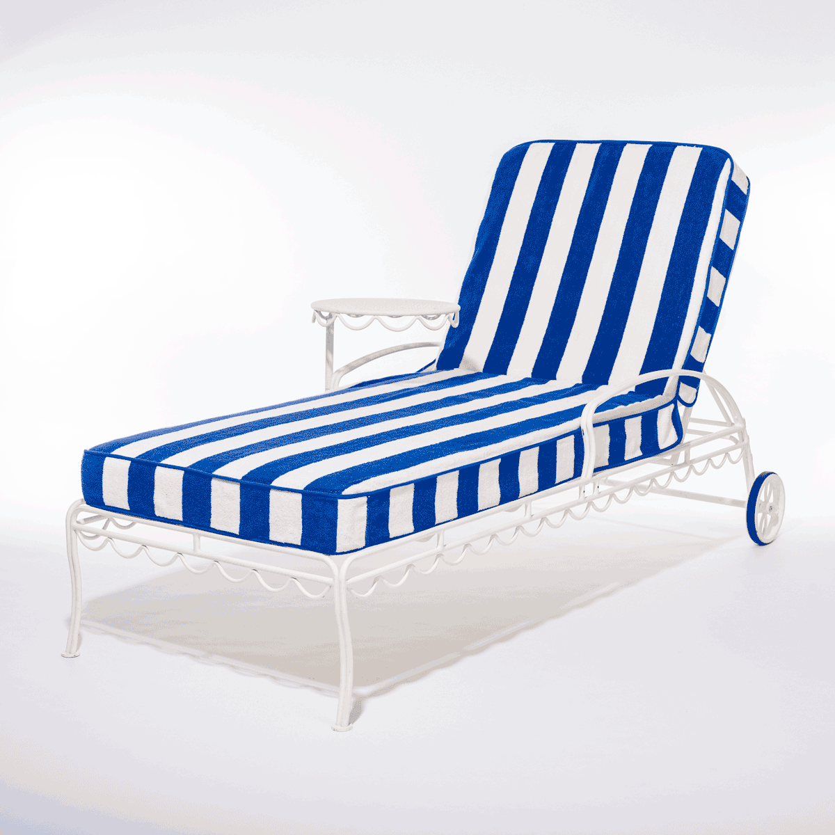 The Lounger Towel - Crew Mediterranean Blue Stripe Lounger Towel Business & Pleasure Co.