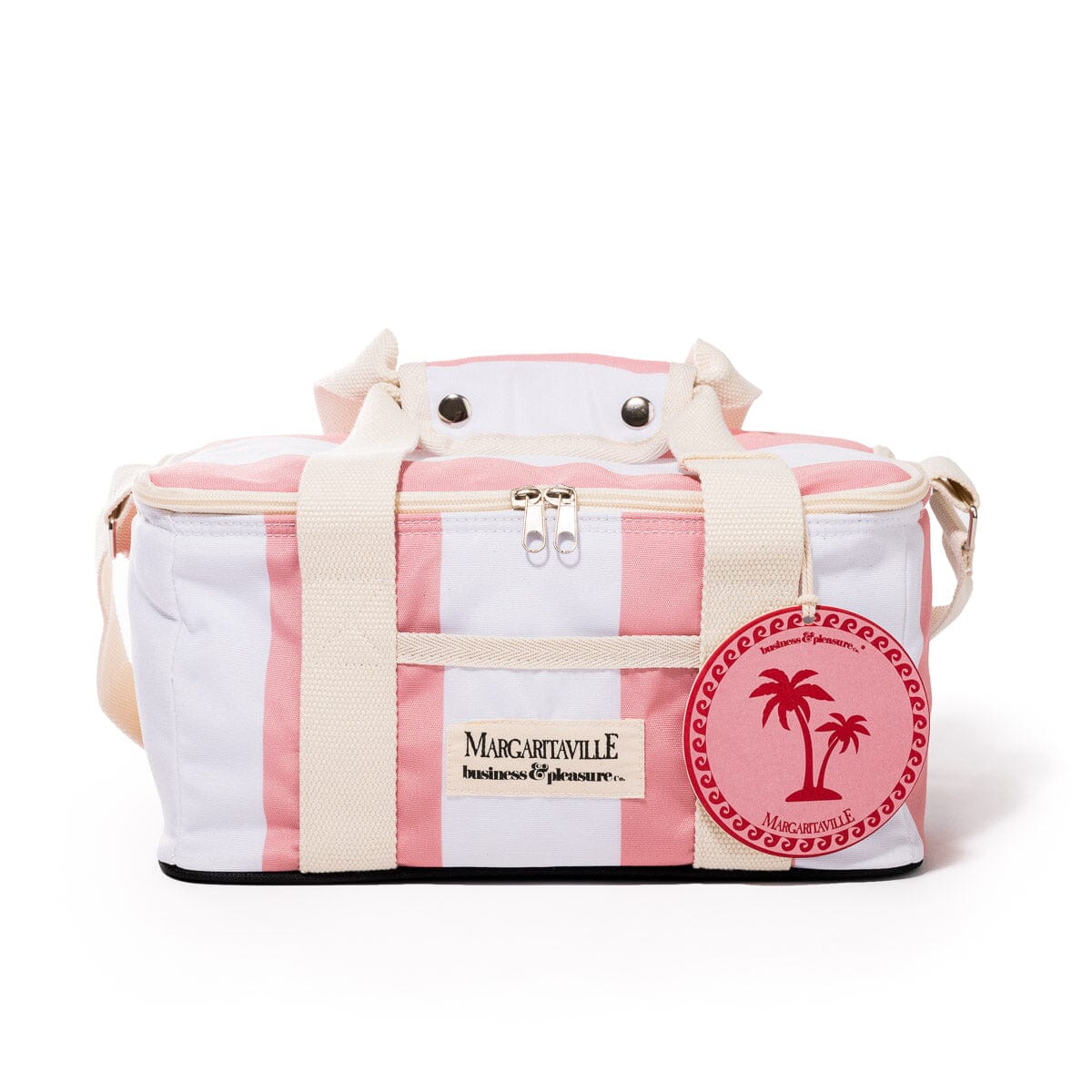The Volcano Cooler Bag - Strawberry Daiquiri Stripe Volcano Cooler Bag Business & Pleasure Co