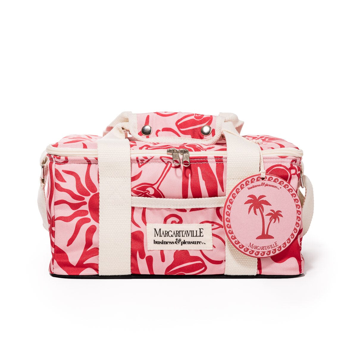 The Volcano Cooler Bag - Strawberry Daiquiri Tiki Volcano Cooler Bag Business & Pleasure Co