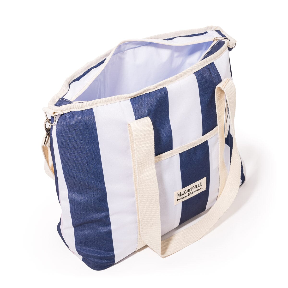 The Volcano Cooler Tote Bag - Continental Drifter Stripe Volcano Cooler Tote Bag Business & Pleasure Co
