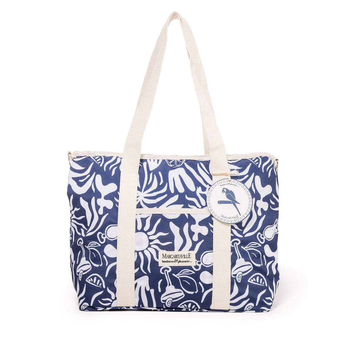 The Volcano Cooler Tote Bag - Continental Drifter Tiki Volcano Cooler Tote Bag Business & Pleasure Co
