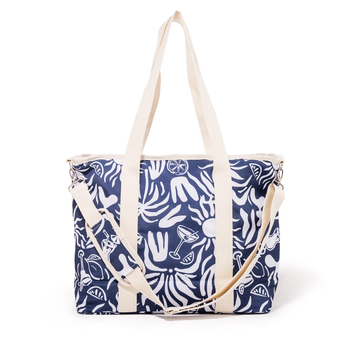 The Volcano Cooler Tote Bag - Continental Drifter Tiki Volcano Cooler Tote Bag Business & Pleasure Co