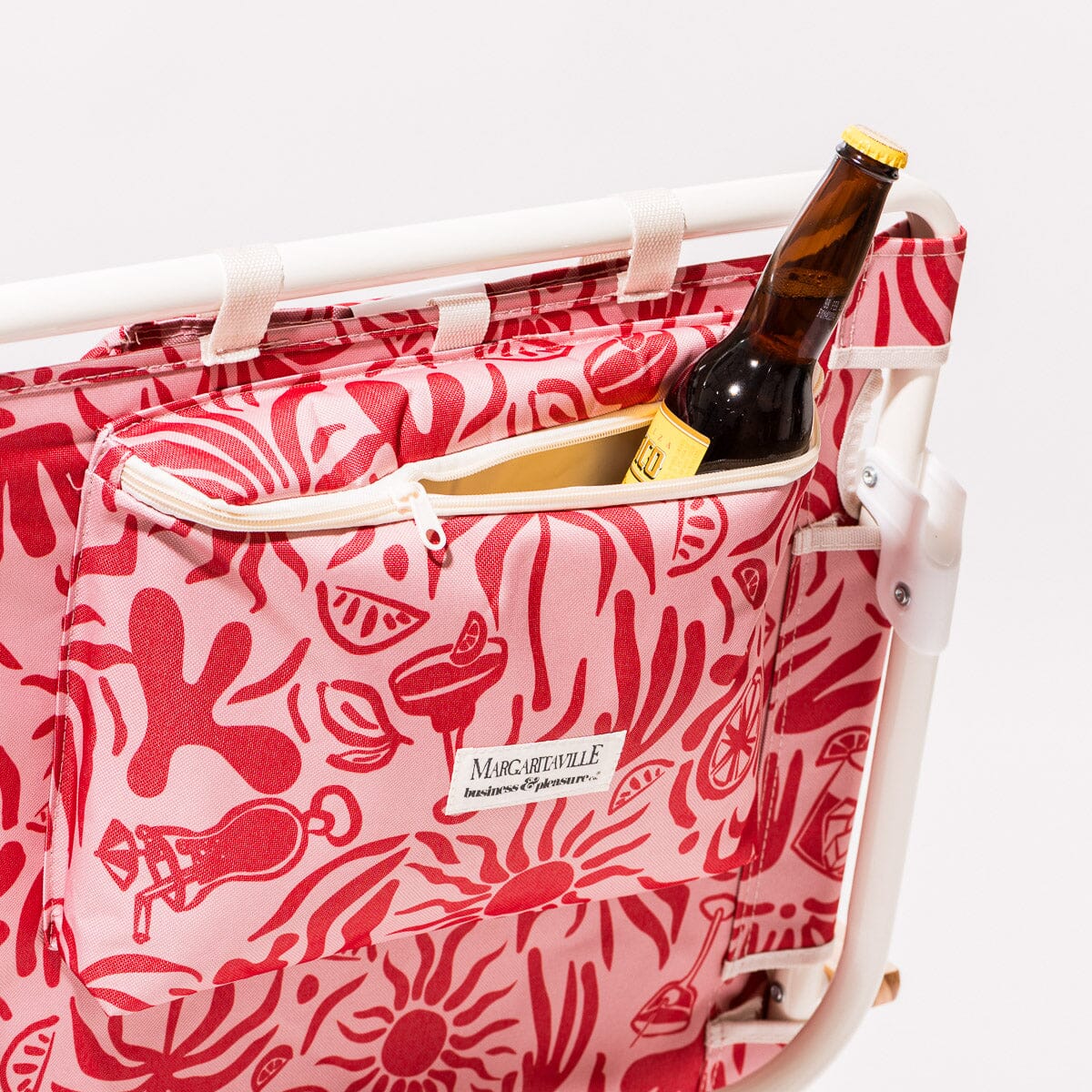 The Mañana Chair - Strawberry Daiquiri Tiki Mañana Beach Chair Margaritaville by B&P Co.