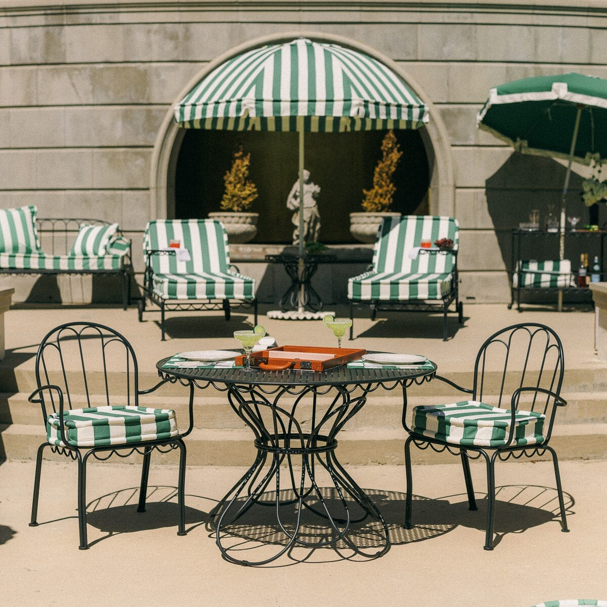 The Al Fresco Table For Two Set - Vintage Black Bundle Business & Pleasure Co.