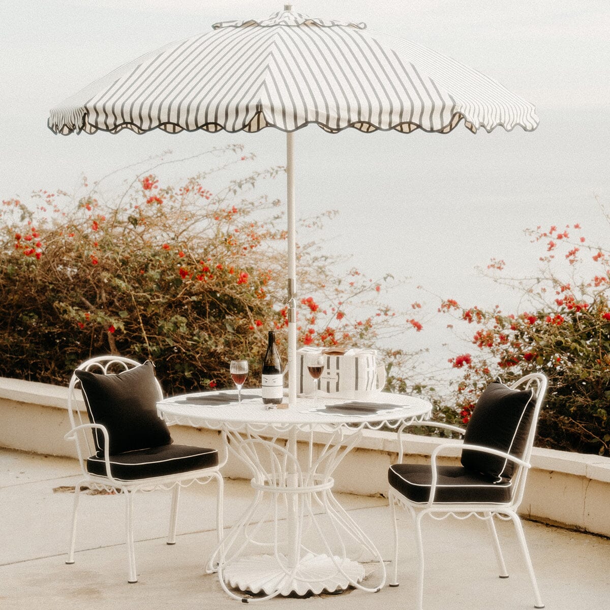 The Al Fresco Chair Cushion - Rivie Black Al Fresco Chair Cushion Business & Pleasure Co 