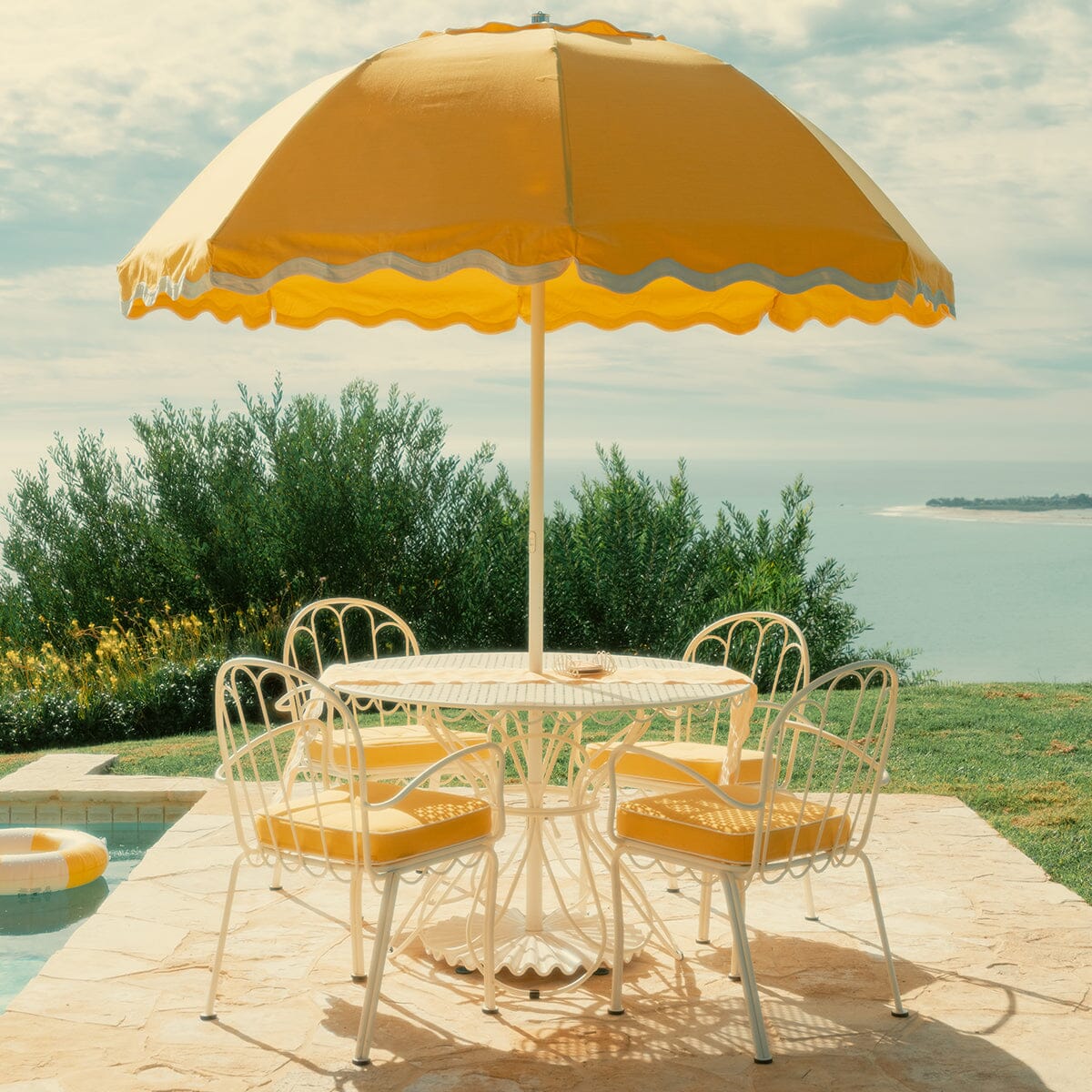 The Al Fresco Chair Cushion - Rivie Mimosa Al Fresco Chair Cushion Business & Pleasure Co.