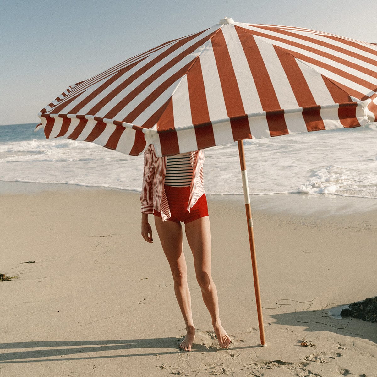The Amalfi Umbrella - Crew Le Sirenuse Stripe Amalfi Umbrella Business & Pleasure Co.