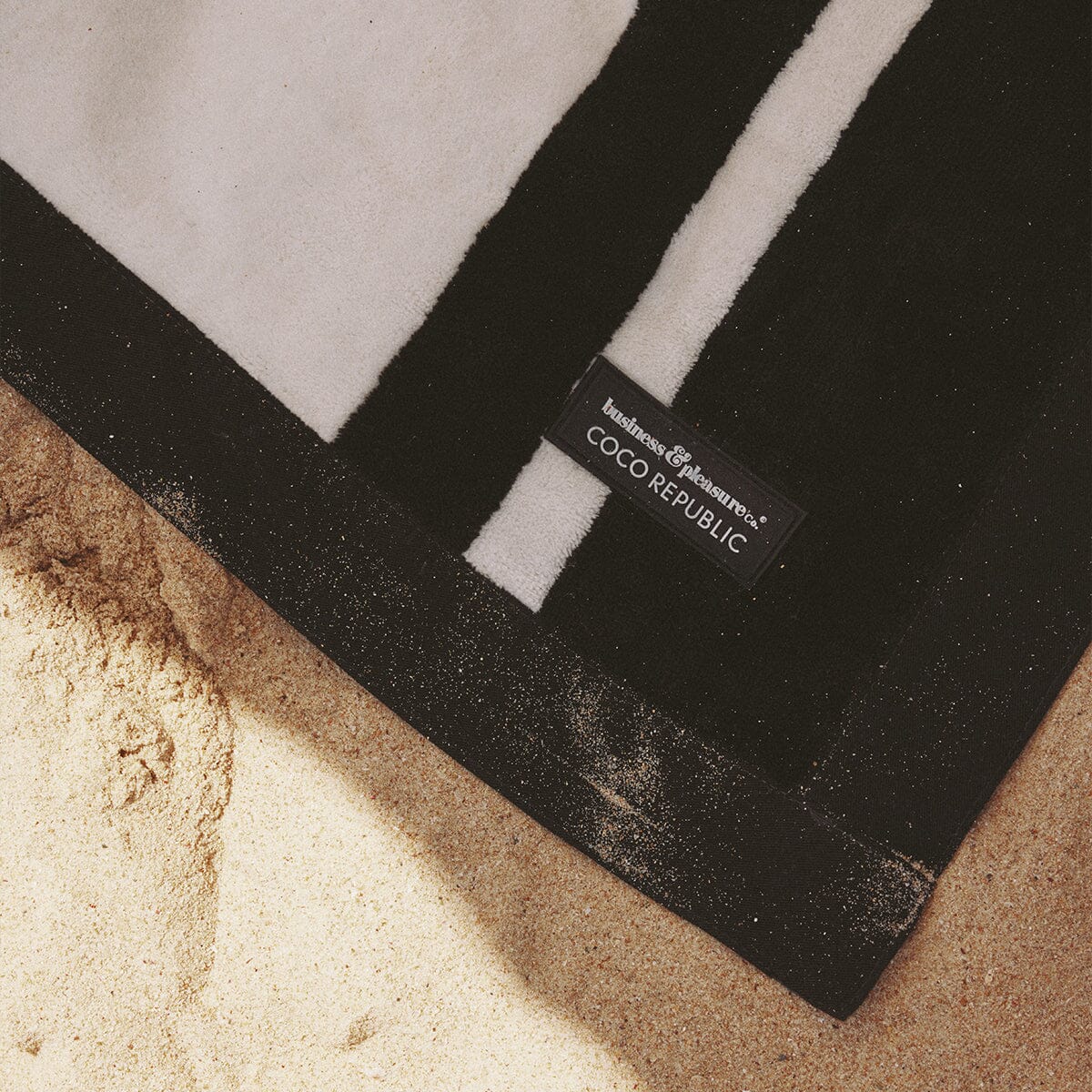 The Beach Blanket - Coco Republic - Black White Beach Blanket Business & Pleasure Co.