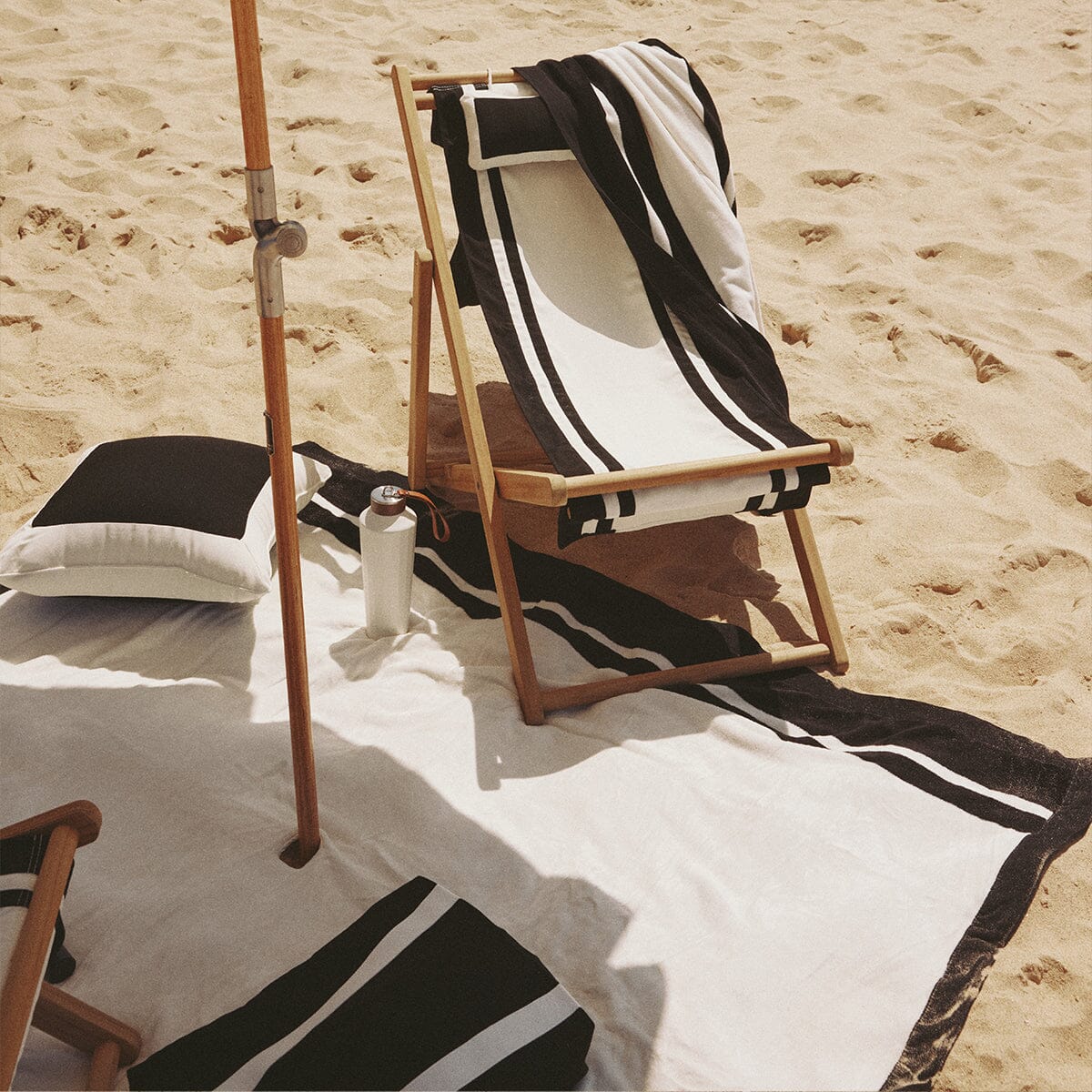 The Beach Blanket - Coco Republic - Black White Beach Blanket Business & Pleasure Co.