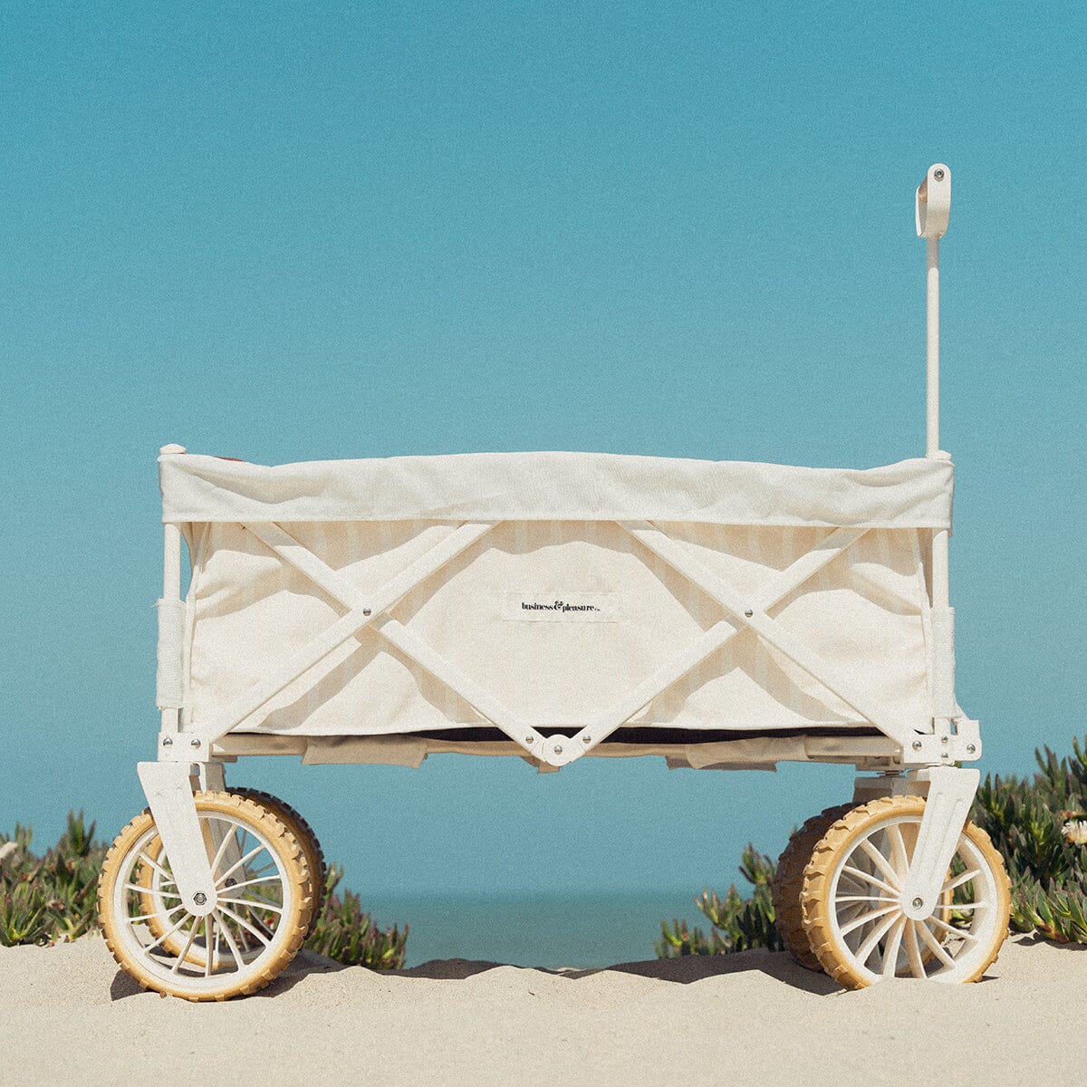 The Beach Cart - Monaco Natural Stripe Beach Cart Business & Pleasure Co
