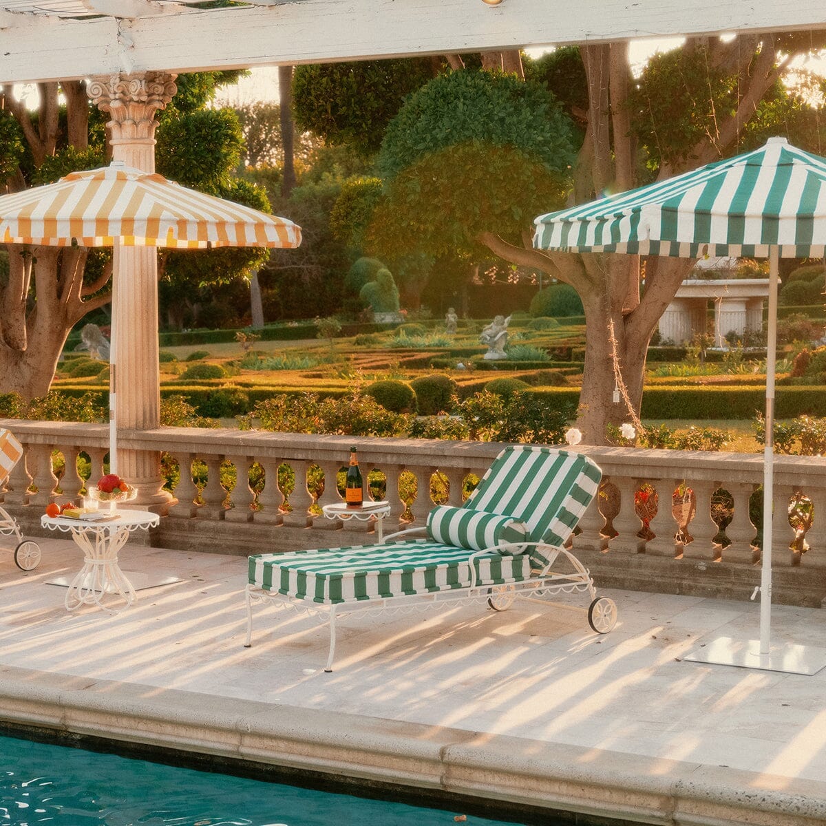 The Bolster Pillow - Crew Canyon Green Stripe Bolster Pillow Business & Pleasure Co.