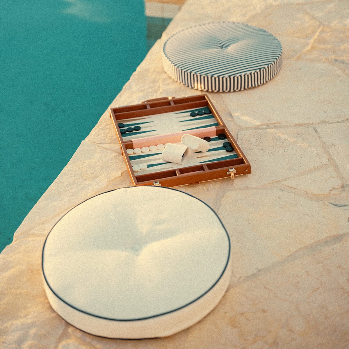 The Circular Pillow - Rivie White Circular Pillow Business & Pleasure Co