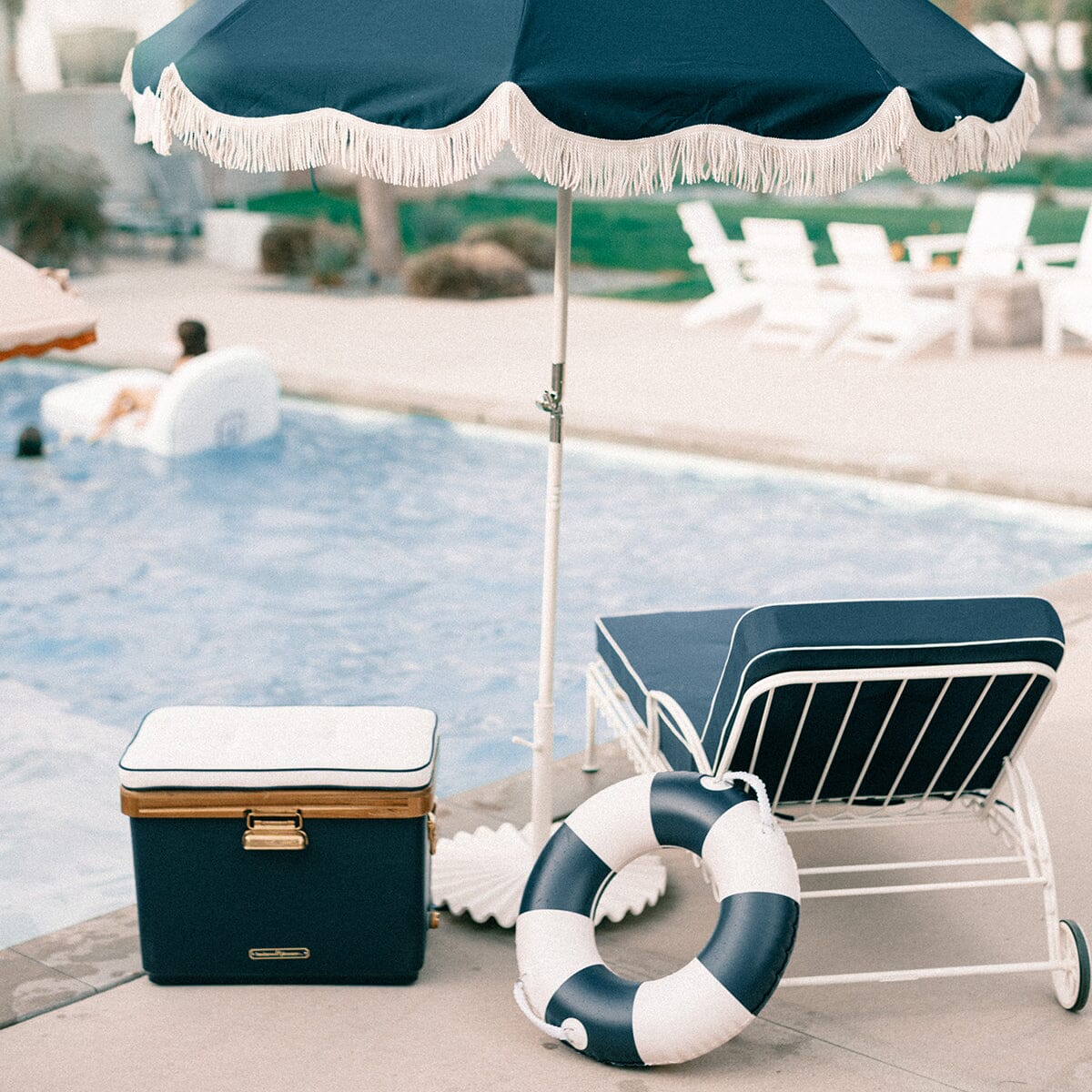 The Classic Pool Float - Large - Rivie White Pool Float Business & Pleasure Co