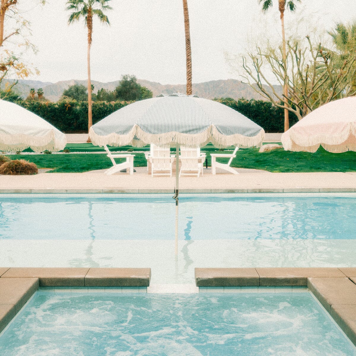 The Club Umbrella - Lauren's Navy Stripe Club Umbrella Business & Pleasure Co.