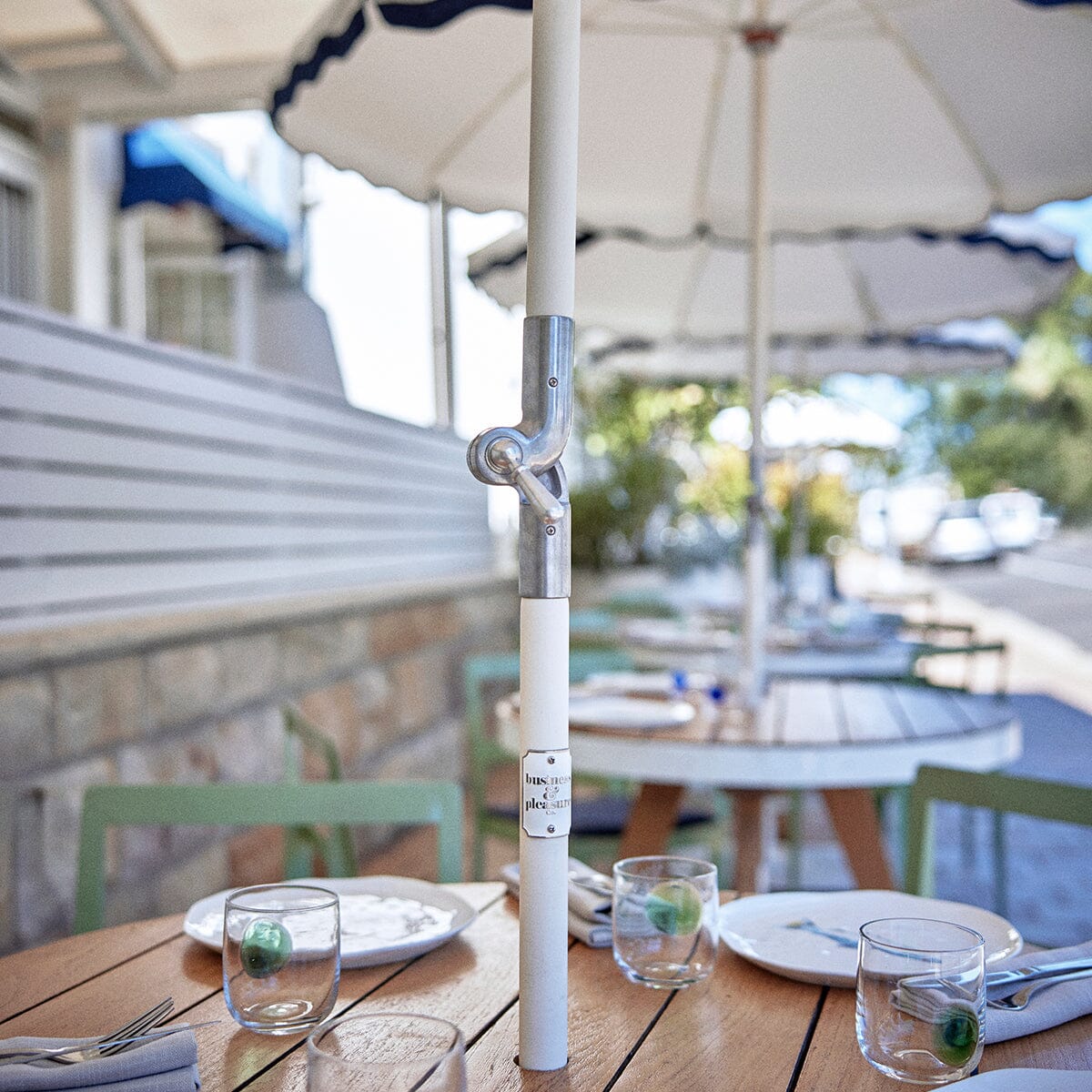 The Club Umbrella - Rivie White Club Umbrella Business & Pleasure Co.