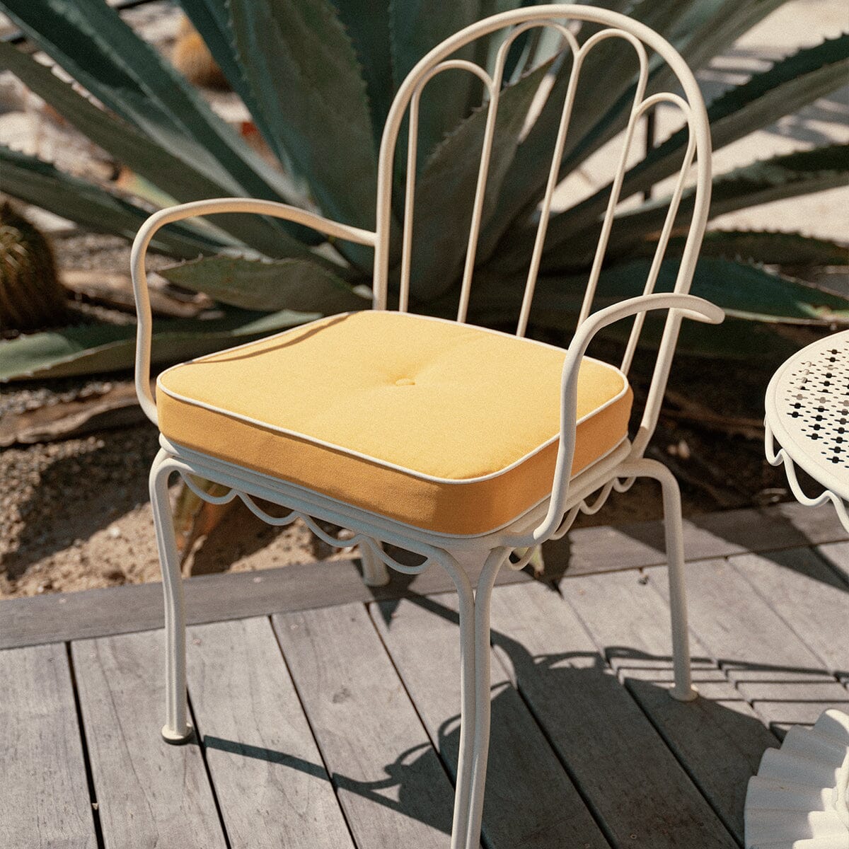 The Al Fresco Chair Cushion - Rivie Mimosa Al Fresco Chair Cushion Business & Pleasure Co.
