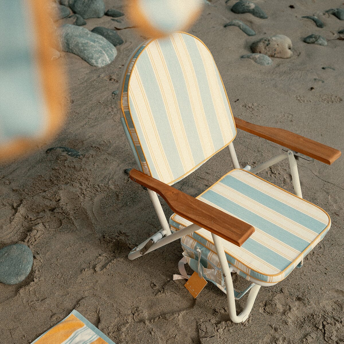 The Pam Chair - Tuuli Stripe Blue Pam Chair Business & Pleasure Co.