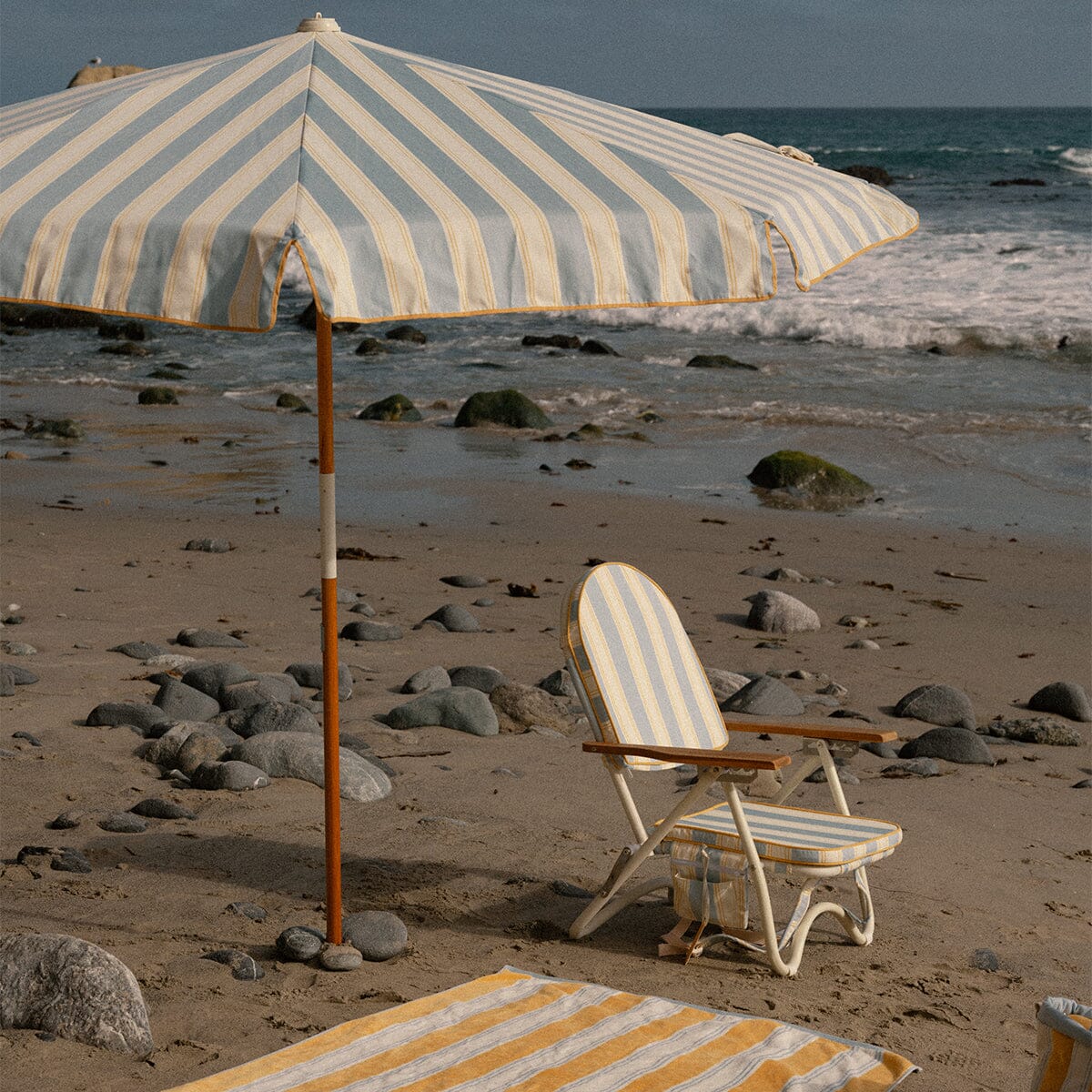 The Pam Chair - Tuuli Stripe Blue Pam Chair Business & Pleasure Co.