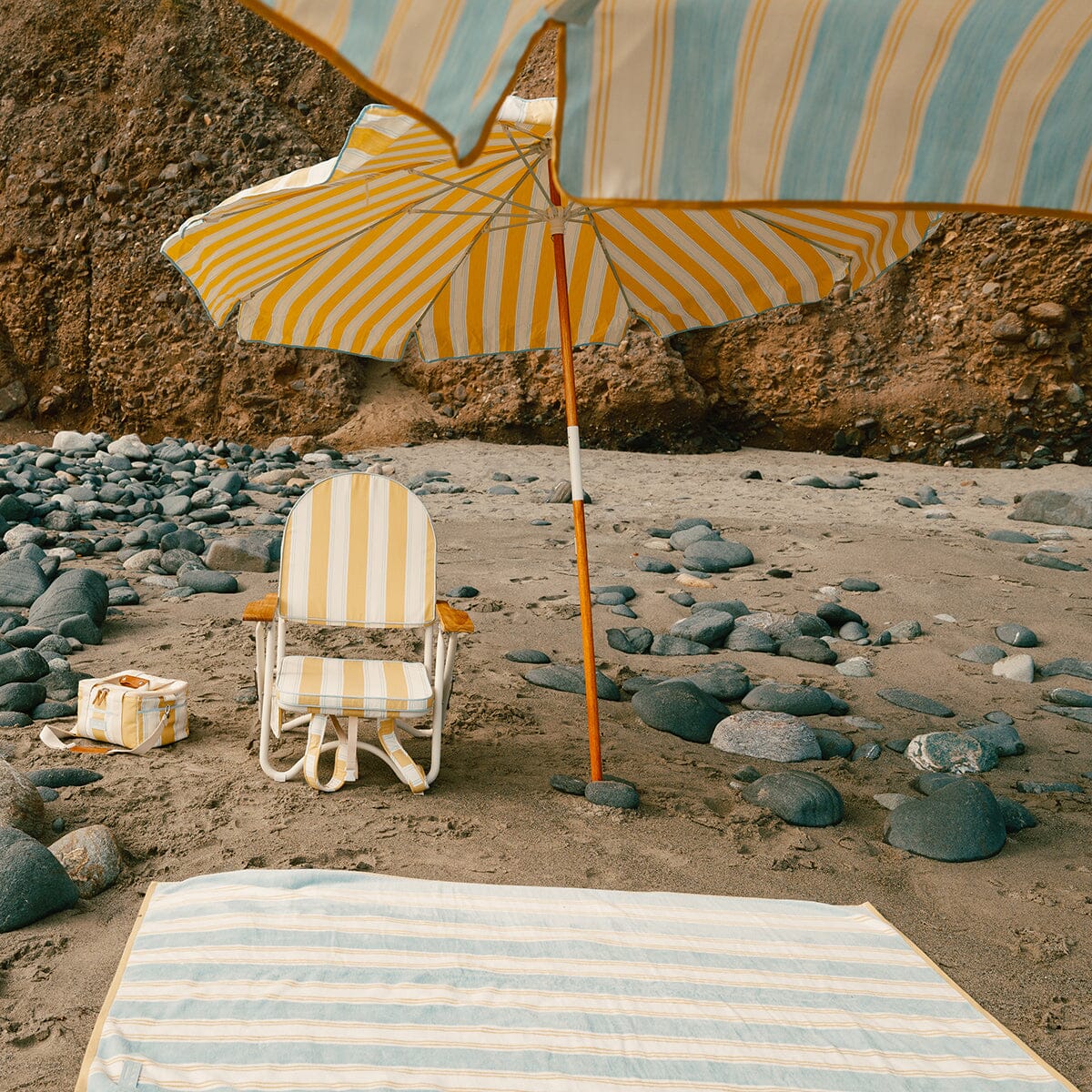 The Pam Chair - Tuuli Stripe Yellow Pam Chair Business & Pleasure Co.