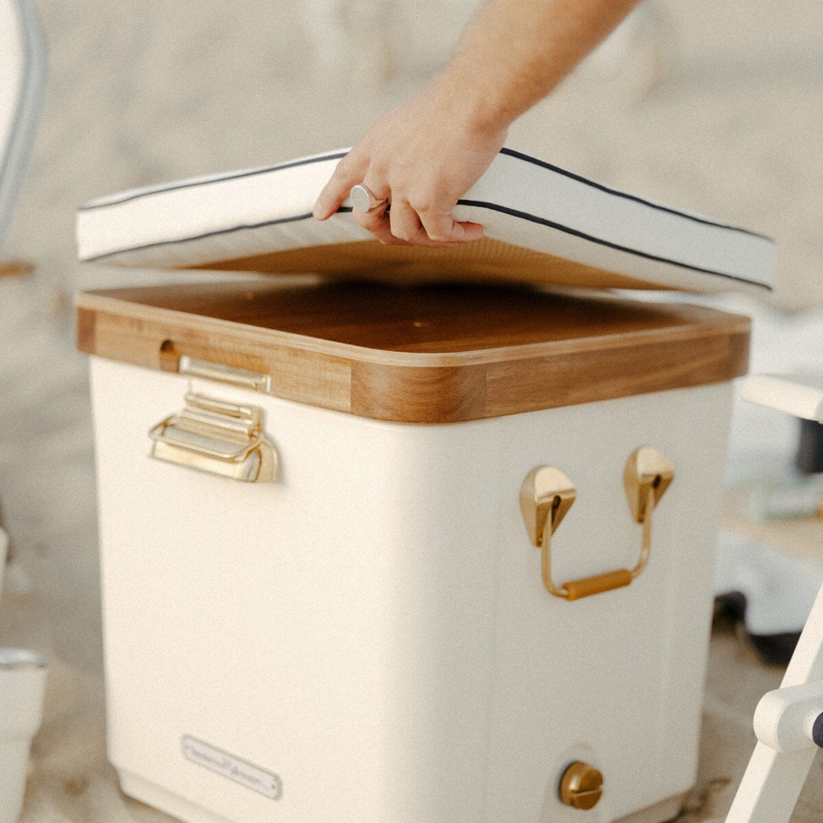 The Hemingway Cooler - Antique White - 35 Quarts Hard Cooler Business & Pleasure Co