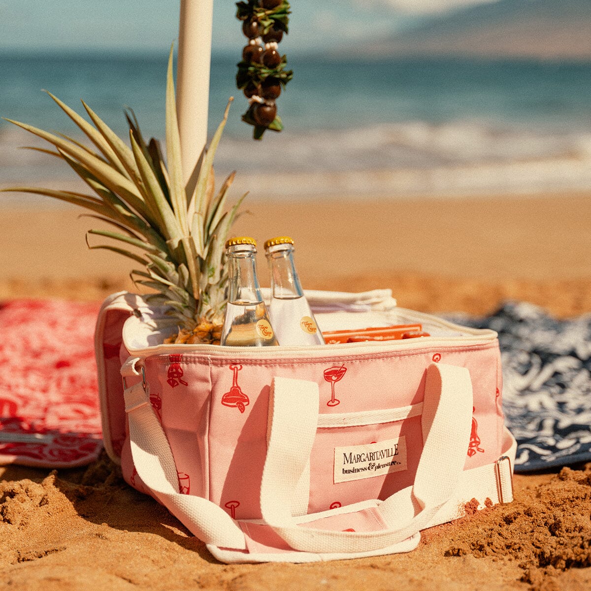 The Volcano Cooler Bag - Strawberry Daiquiri Marg Volcano Cooler Bag Margaritaville by B&P Co.
