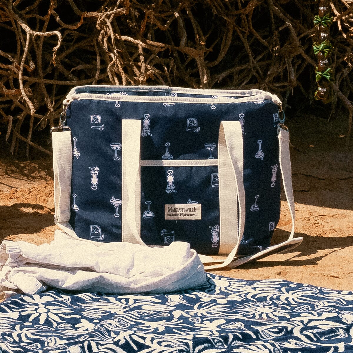 The Volcano Cooler Tote Bag - Continental Drifter Marg Volcano Cooler Tote Bag Margaritaville by B&P Co.