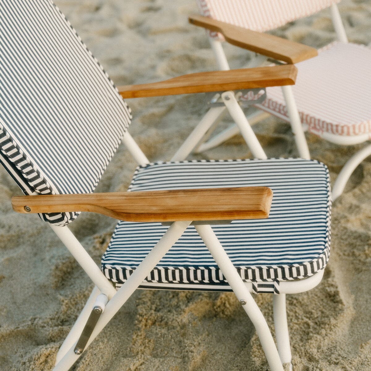 The Pam Chair - Laurens Navy Stripe Pam Chair Business & Pleasure Co