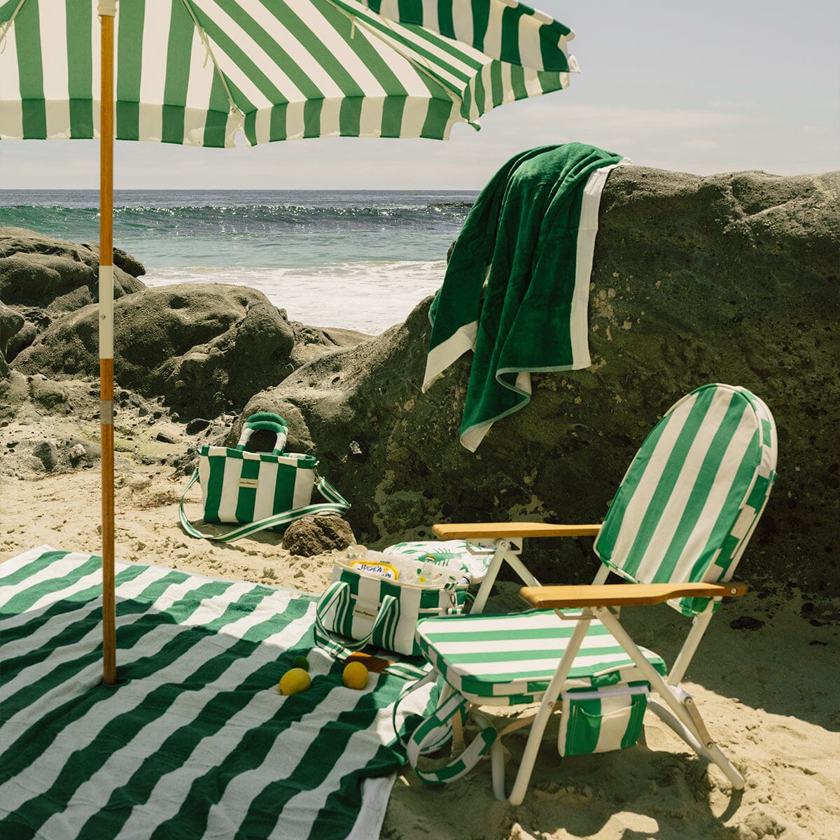 The Pam Chair - Crew Canyon Green Stripe Pam Chair Business & Pleasure Co.