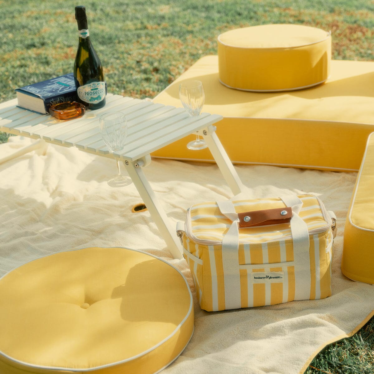 The Folding Picnic Table - Antique White Folding Table Business & Pleasure Co