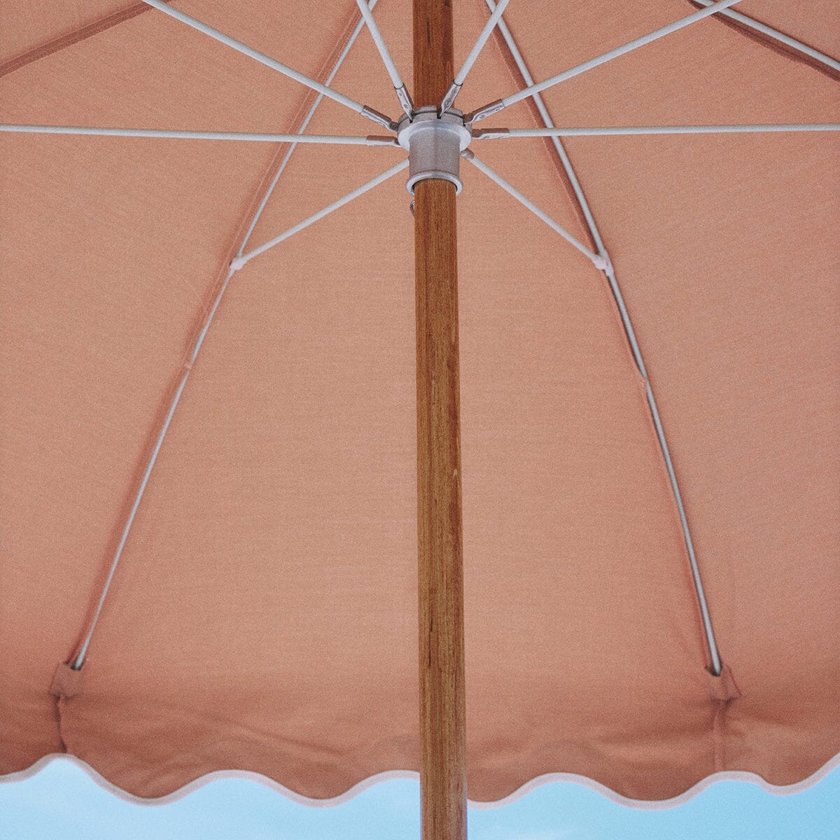The Premium Beach Umbrella - Coco Republic - Coral Natural Premium Beach Umbrella Business & Pleasure Co.
