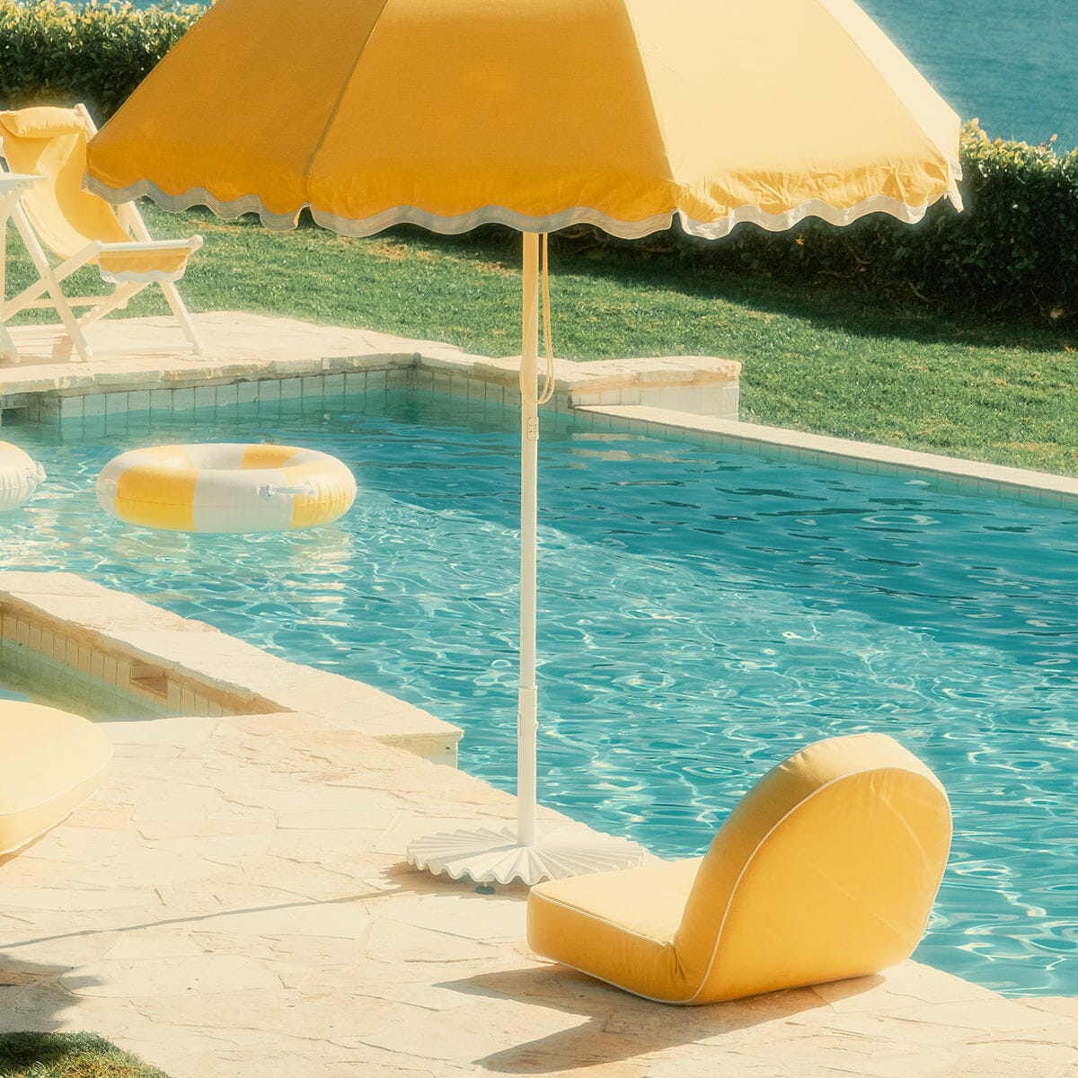 The Reclining Pillow Lounger - Rivie Mimosa Reclining Lounger Business & Pleasure Co.