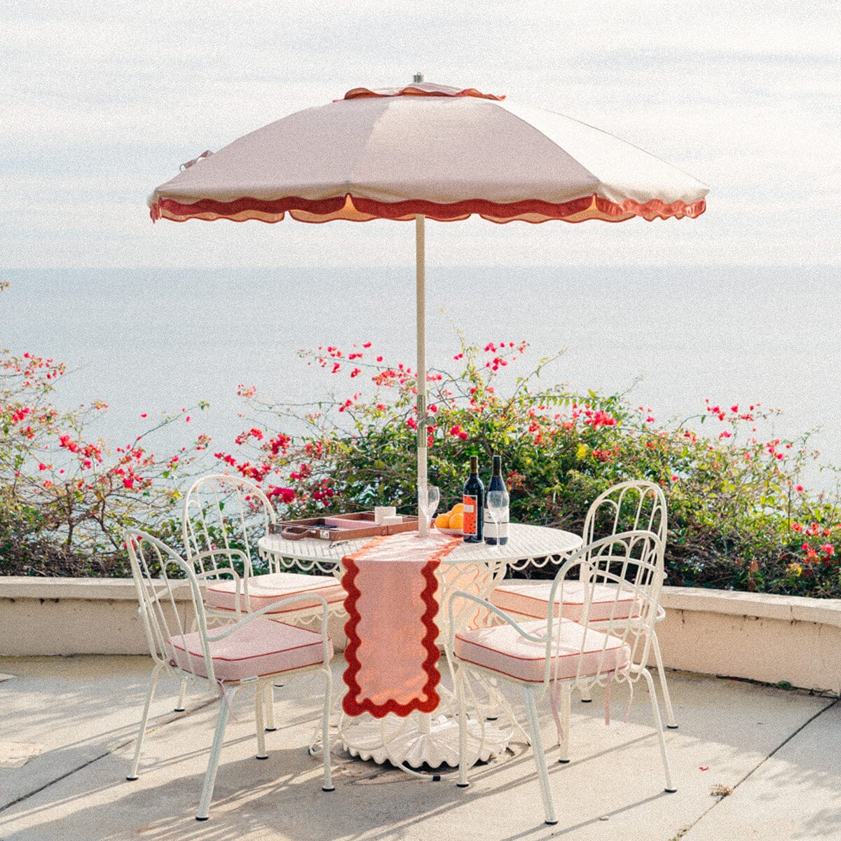 The Al Fresco Chair Cushion - Rivie Pink Al Fresco Chair Cushion Business & Pleasure Co 