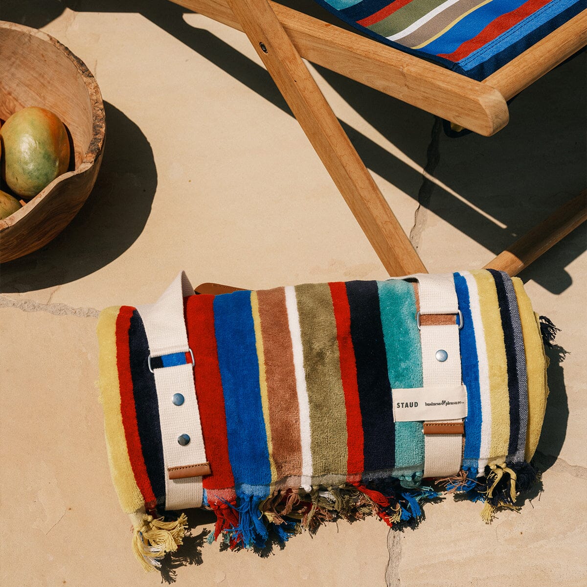 The Beach Blanket - Market Stripe Beach Blanket Business & Pleasure Co.