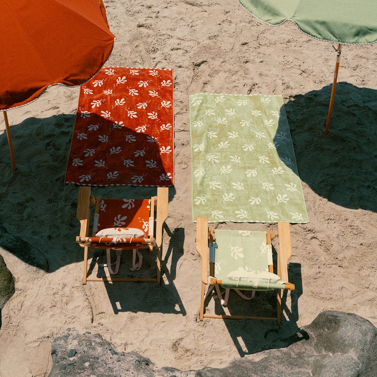 The Tommy Chair - Teak Natural - Benoît Jade Green Jacquard Tommy Chair Business & Pleasure Co.