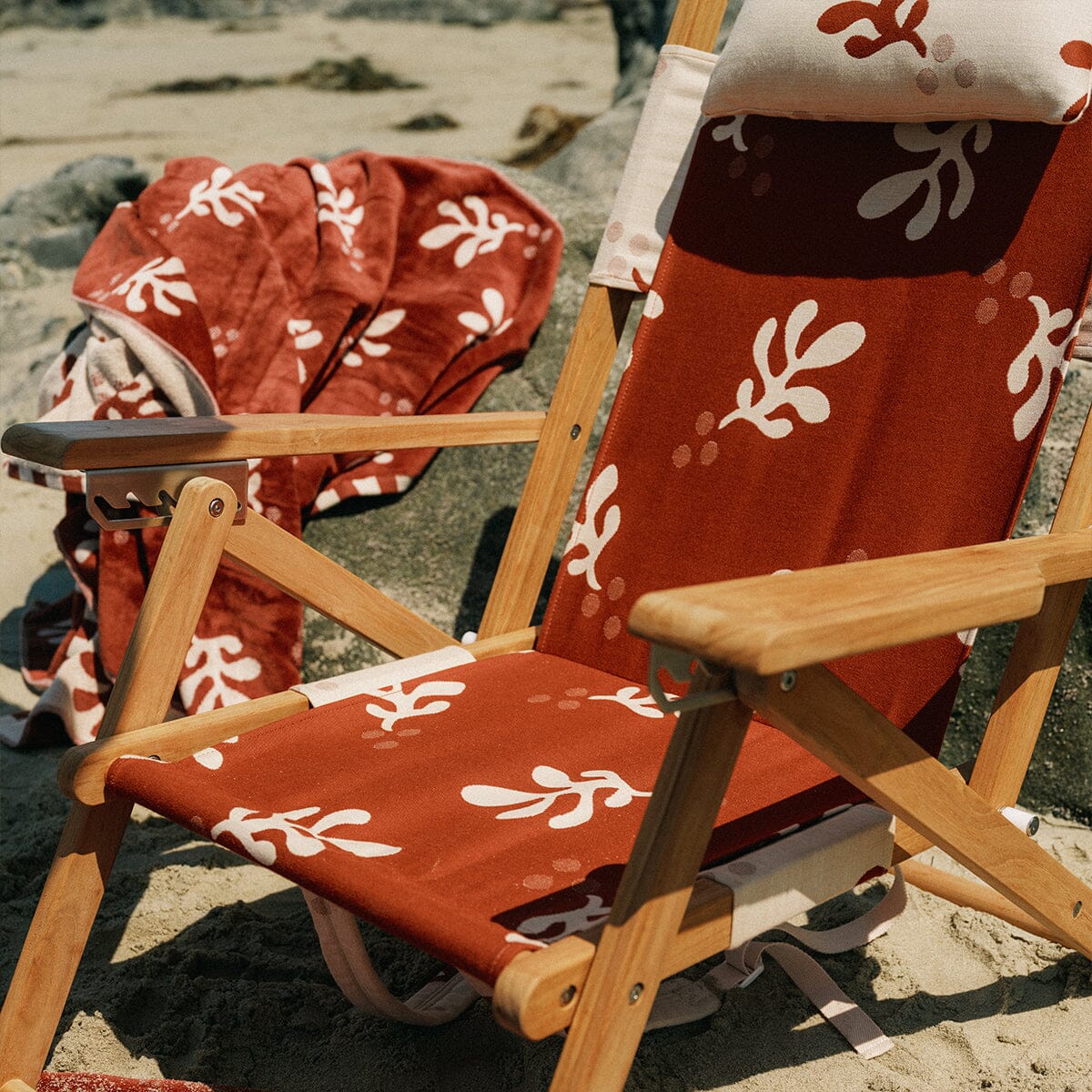 The Tommy Chair - Teak Natural - Benoît Le Sirenuse Jacquard Tommy Chair Business & Pleasure Co.
