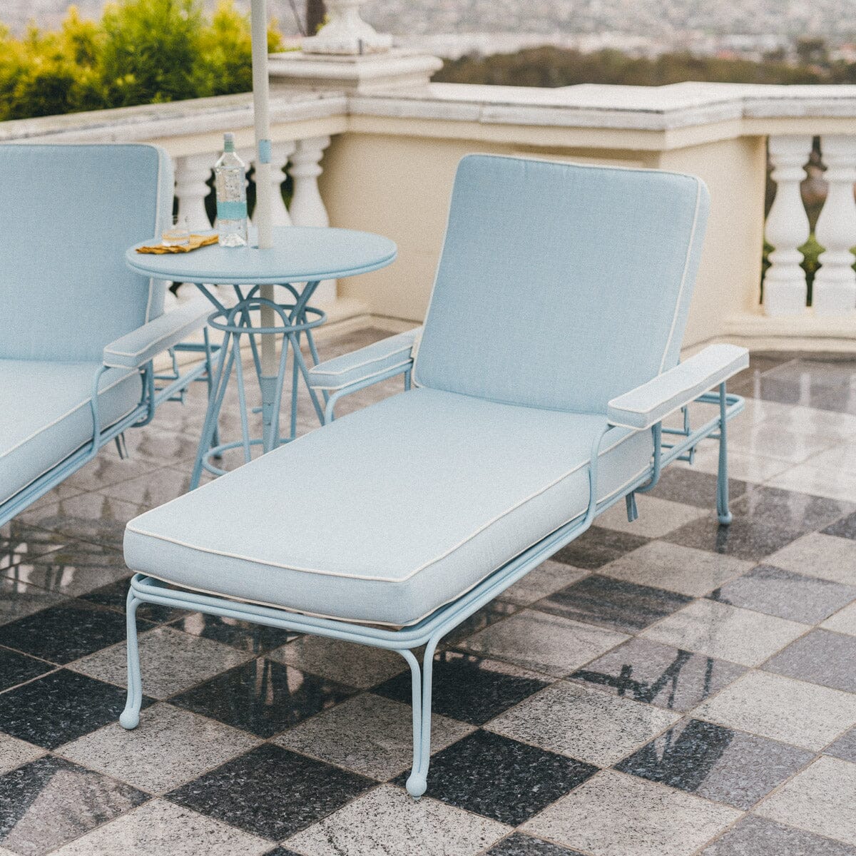 The Waterhouse Sun Lounger in Powder Blue | Powder Blue Frame Bundle Business & Pleasure Co.