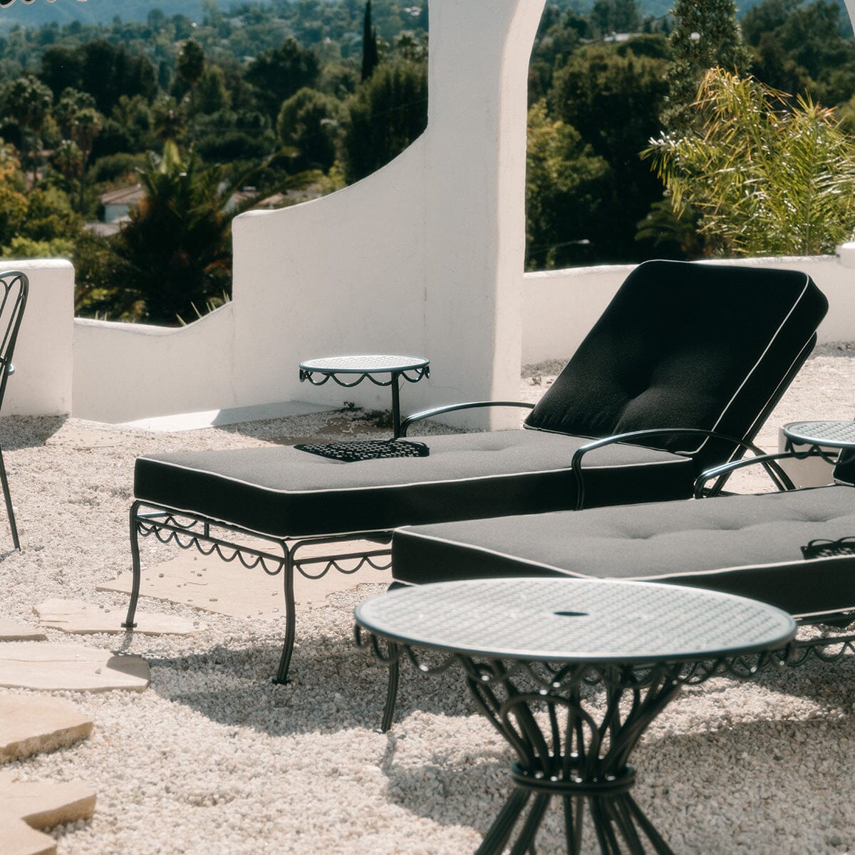 The Al Fresco Sun Lounger - Vintage Black Al Fresco Sun Lounger Business & Pleasure Co