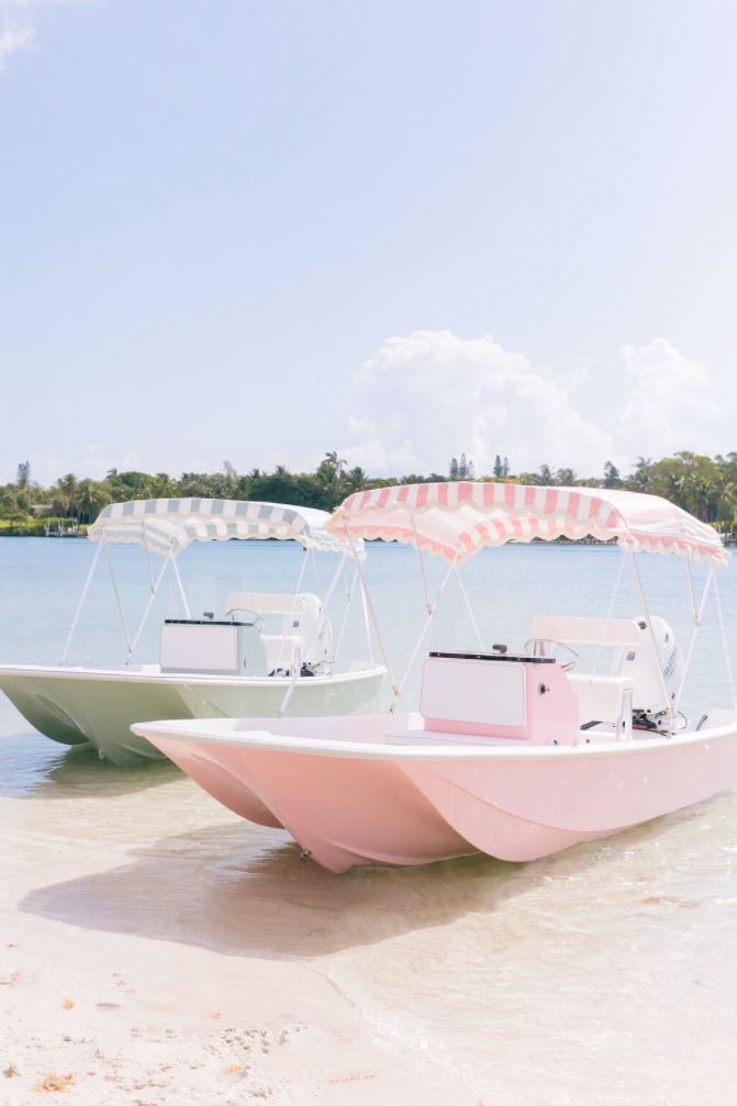 Palm Yacht - Pink Motor Boats Business & Pleasure Co 