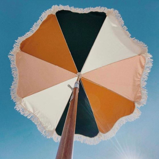 The Premium Beach Umbrella - 70's Panel Cinque Premium Beach Umbrella Business & Pleasure Co