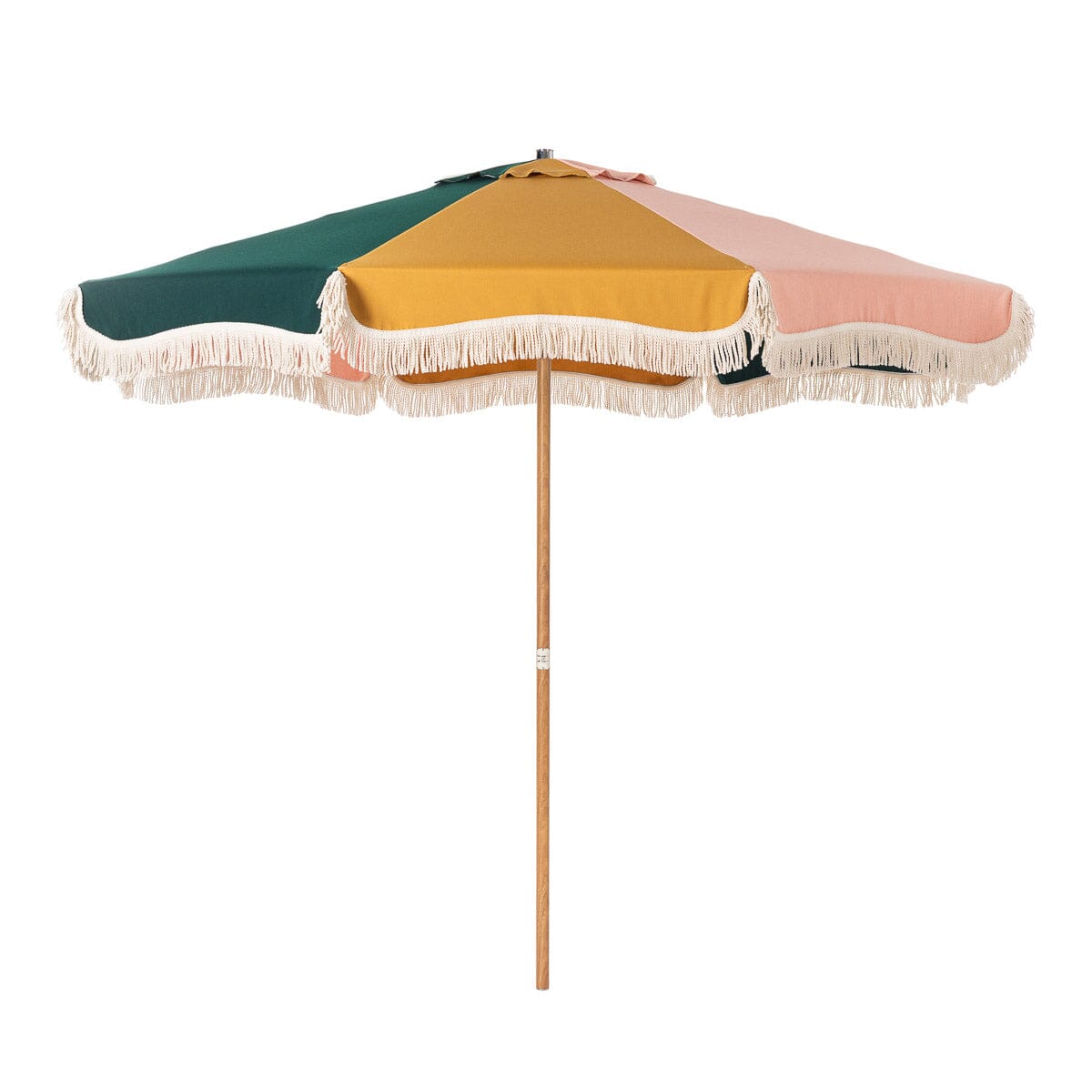The Terrace Umbrella Business & Pleasure Co. 70s Panel Cinque Teakwood