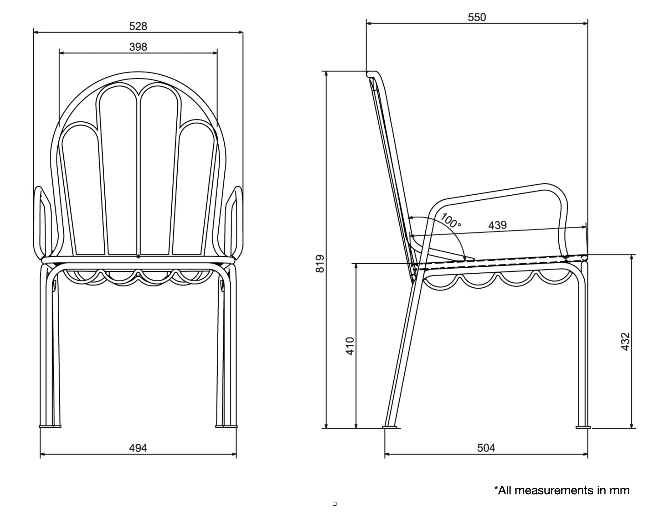The Al Fresco Dining Chair - Antique White Al Fresco Dining Chair Business & Pleasure Co