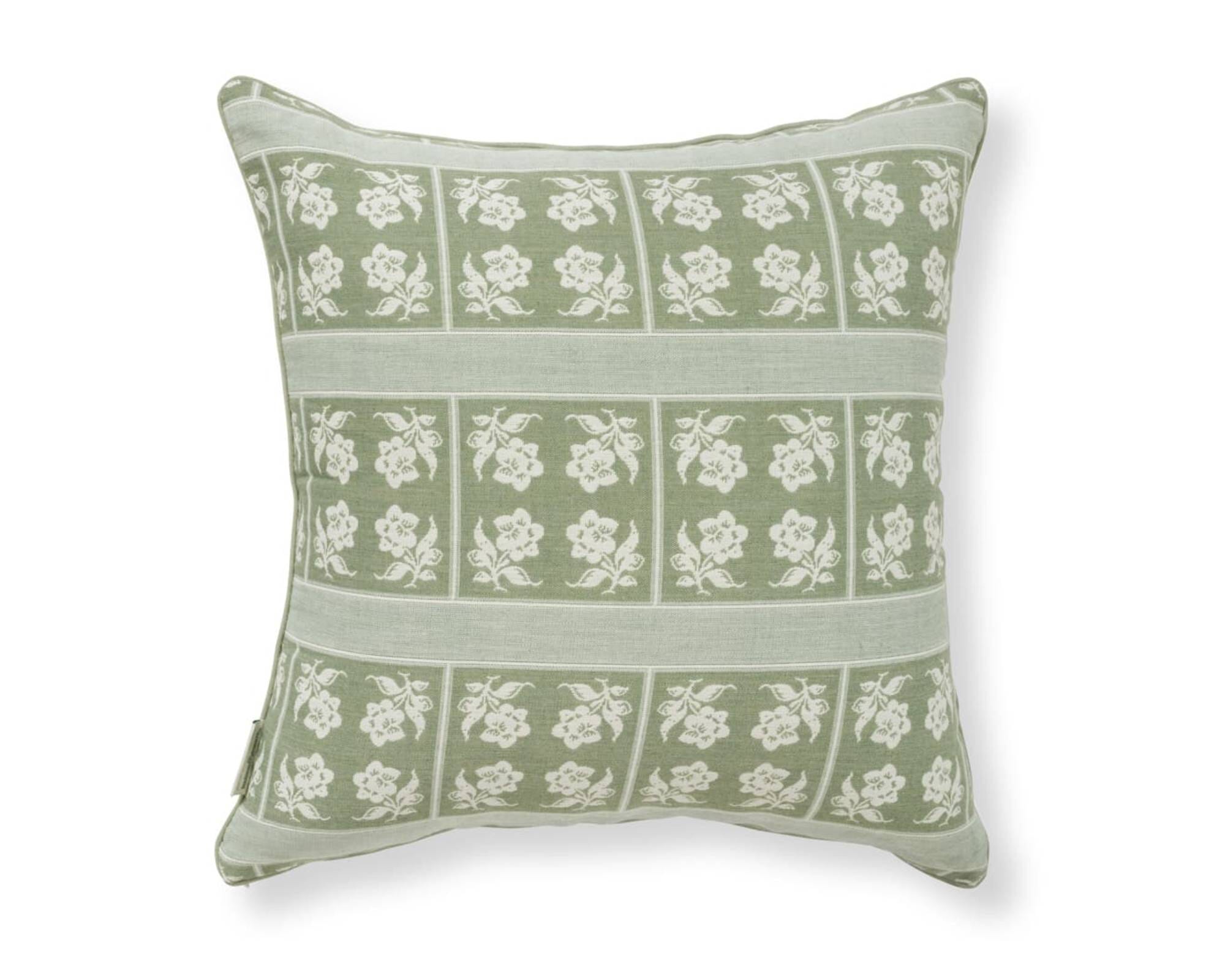 Studio image of jacquard euro cushion