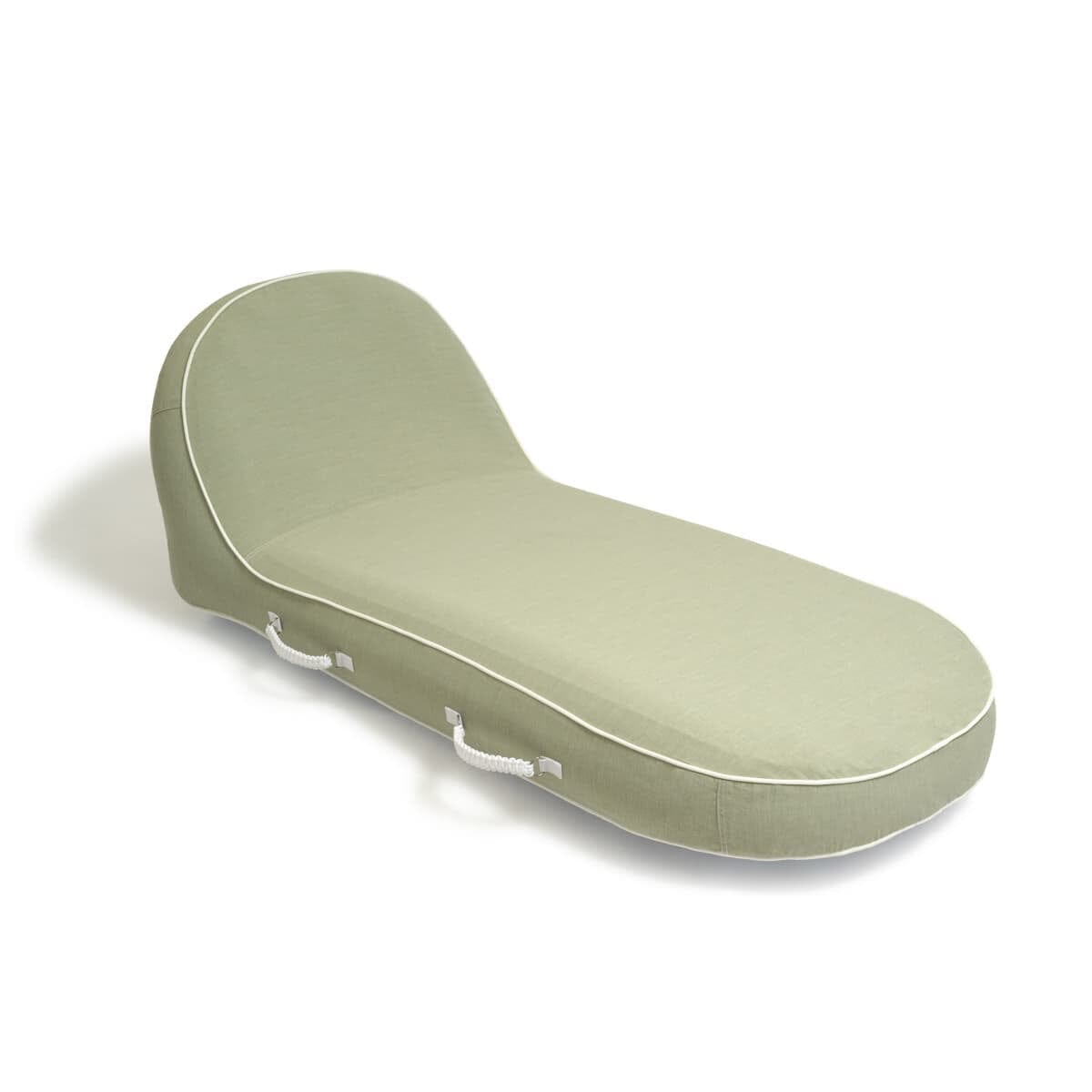 Studio image of green pool lounger
