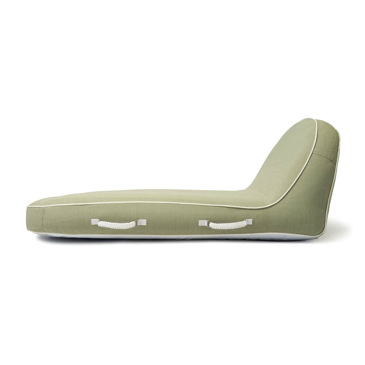 Studio image of green pool lounger